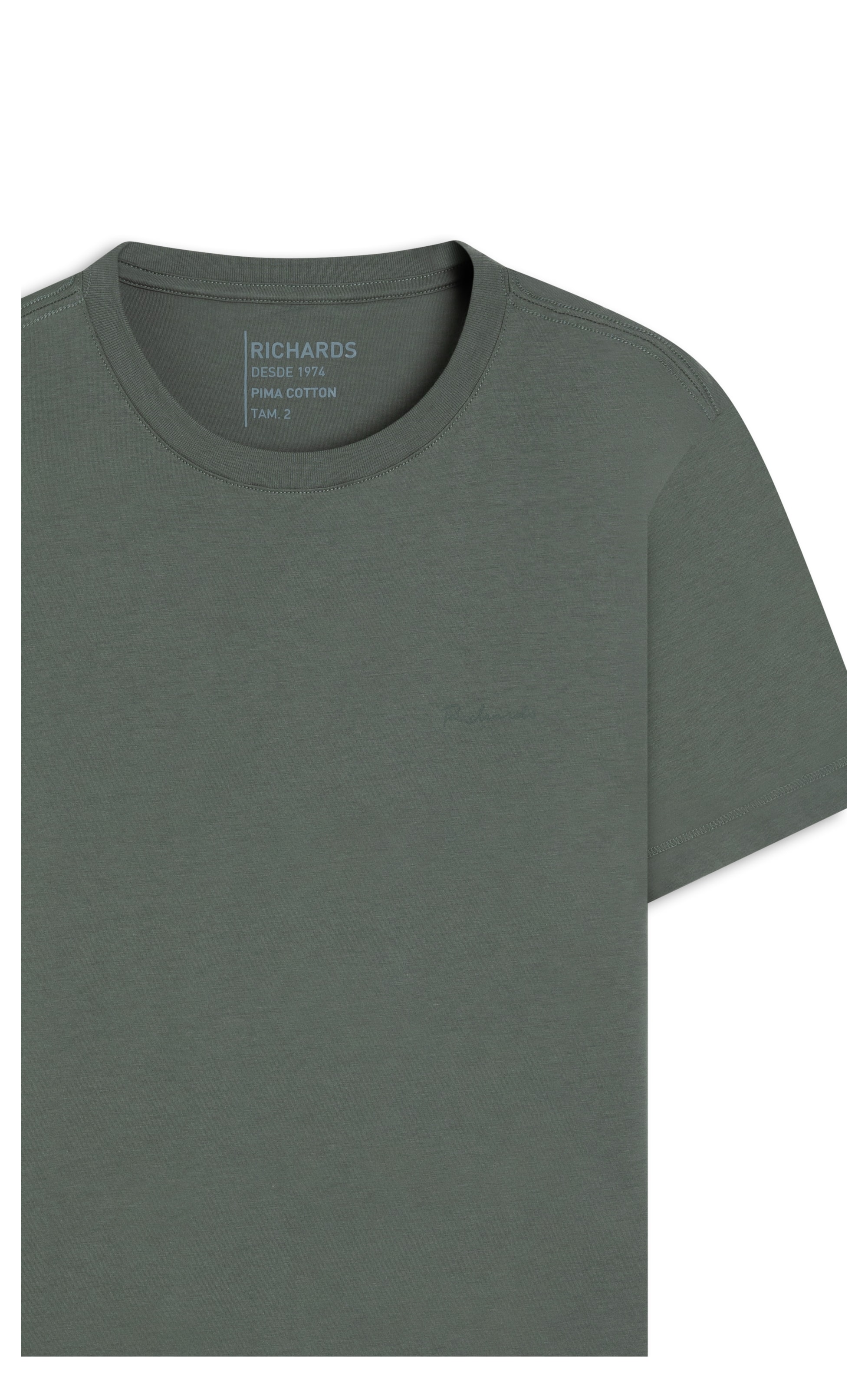 T-Shirt Casual Pima Verde Army