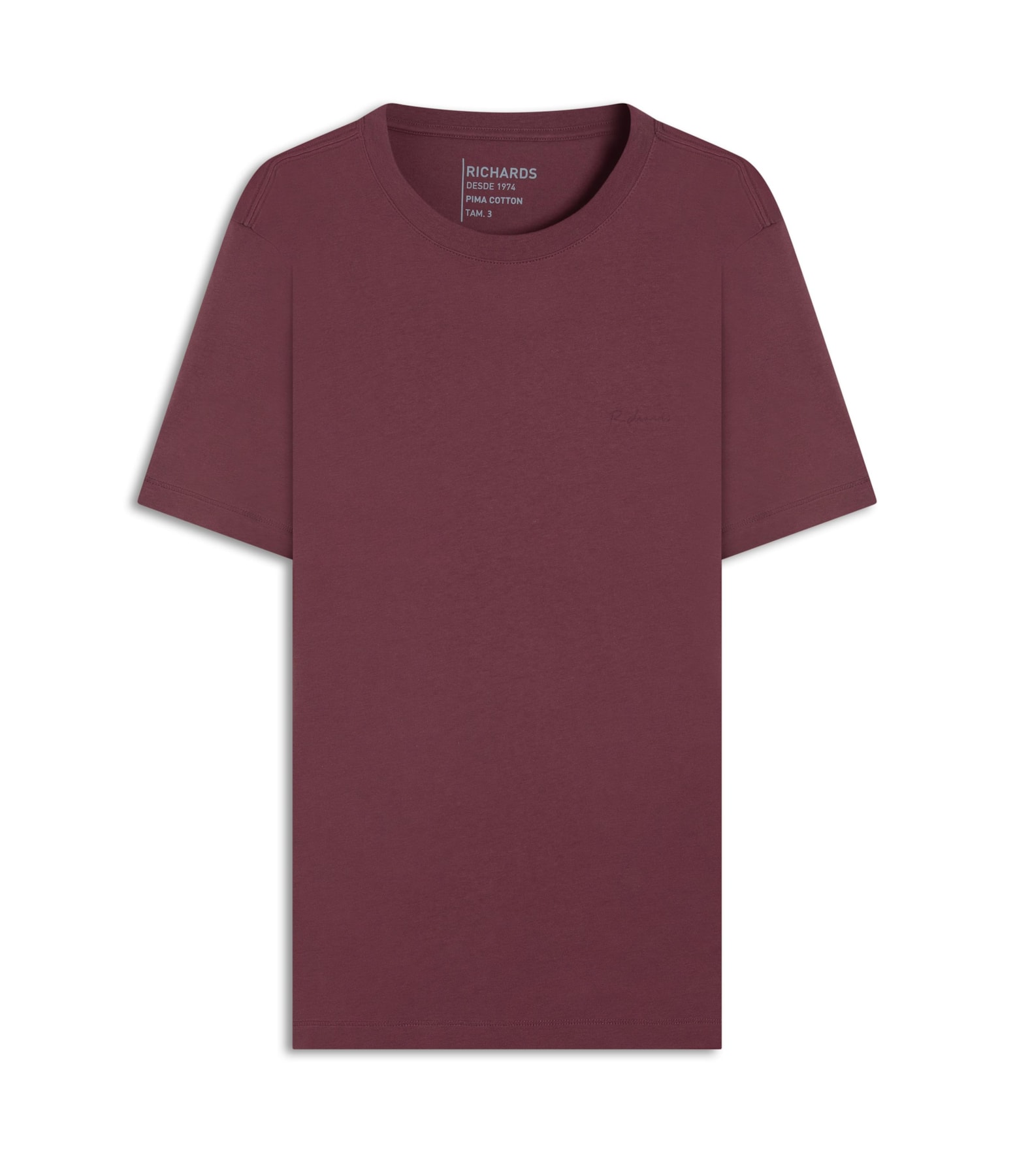 T-Shirt Casual Pima Vinho