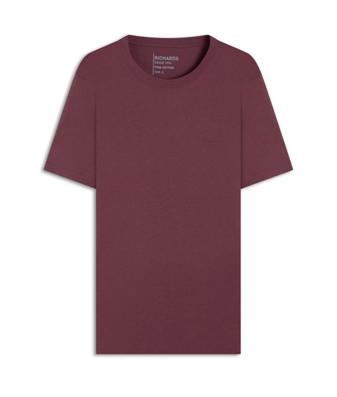 T-Shirt Casual Pima Vinho