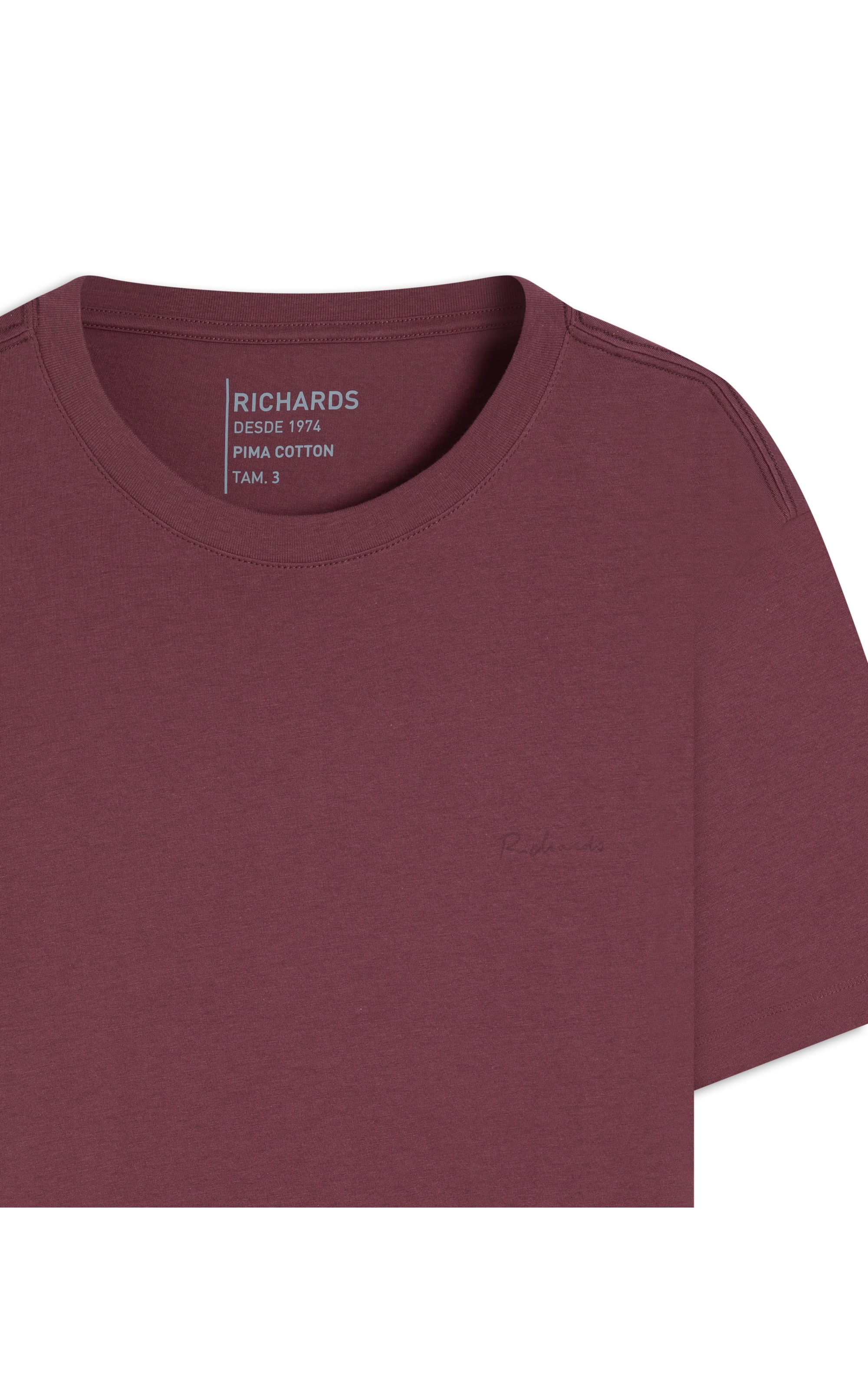 T-Shirt Casual Pima Vinho
