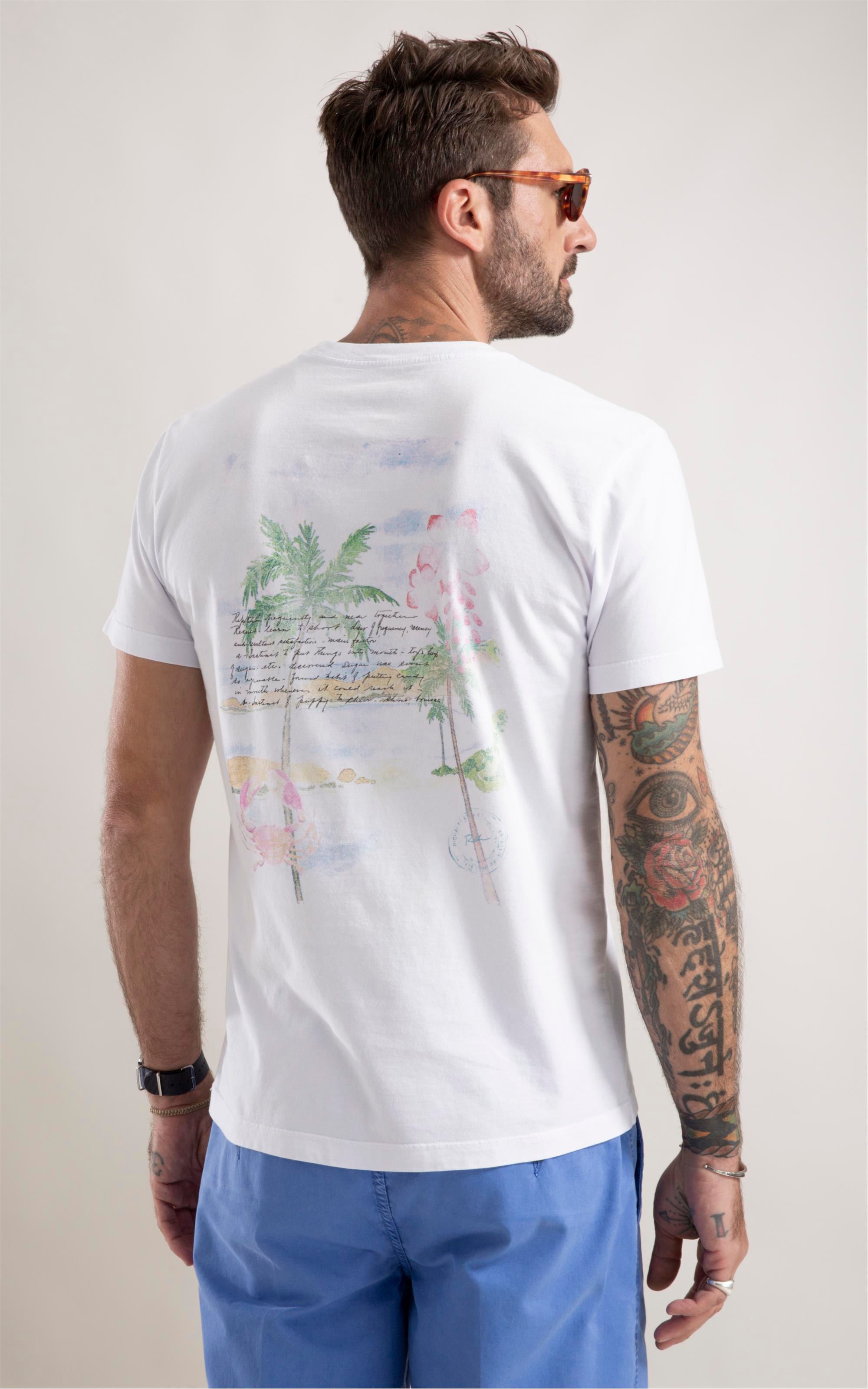 T-Shirt Colagem Coqueiro Branco