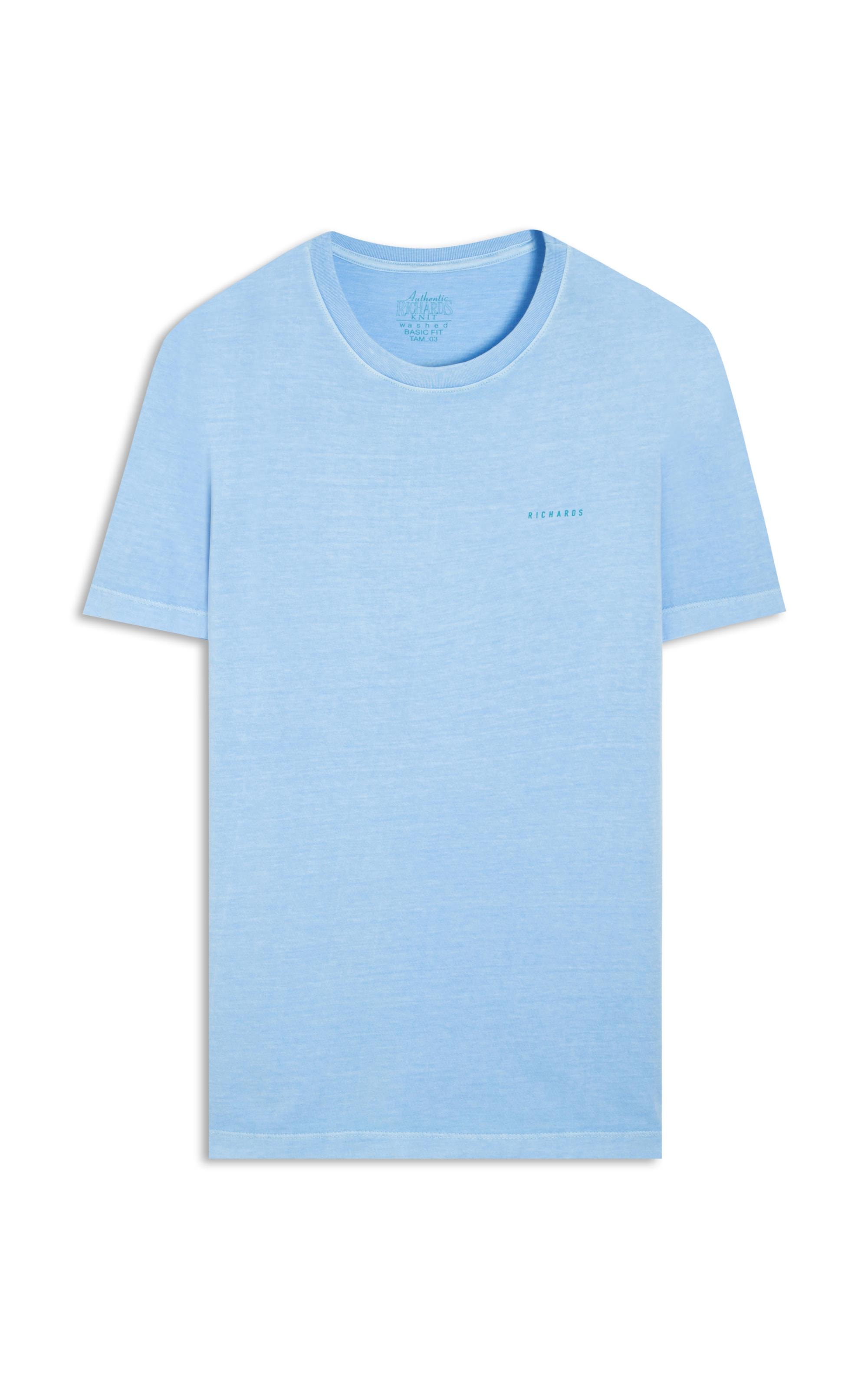 PHO Tee - ブルー T-Shirt Coqueiral Washed Mc Bf Azul Seco