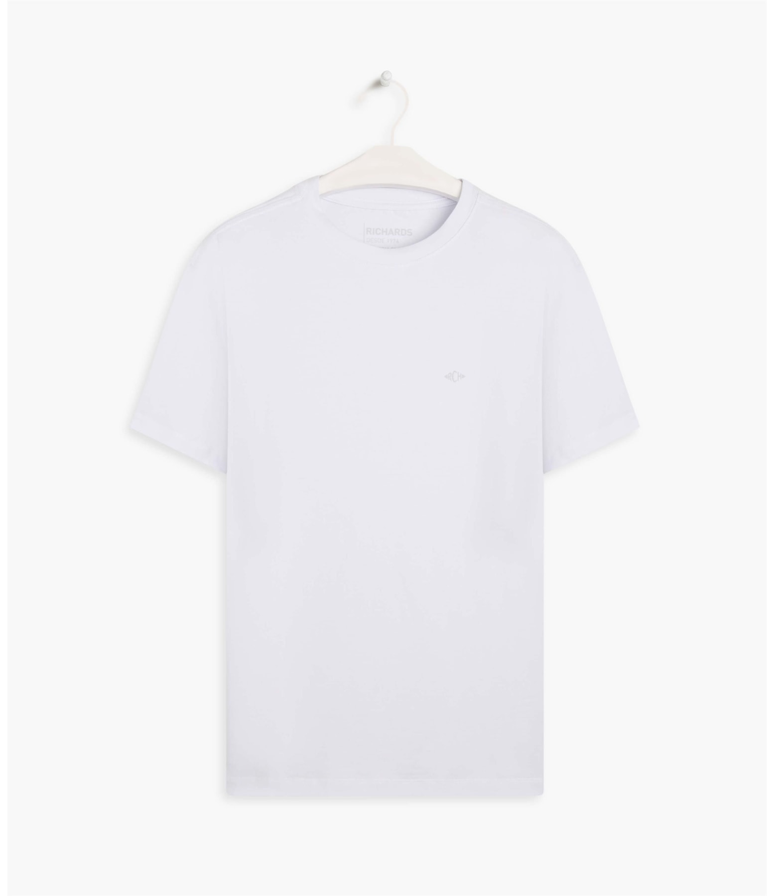T-Shirt Cotton Slim Basic Branco