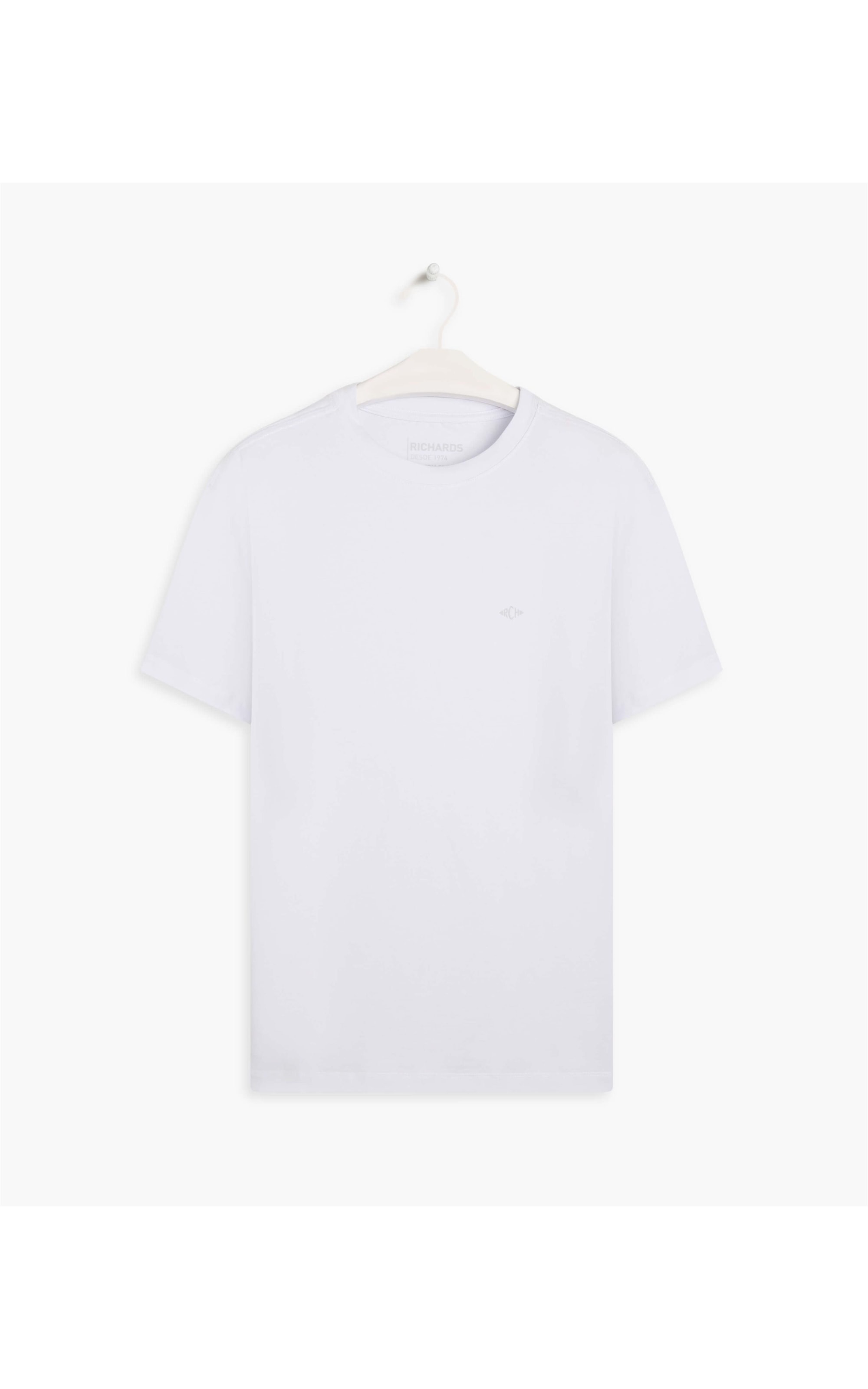 T-Shirt Cotton Slim Basic Branco
