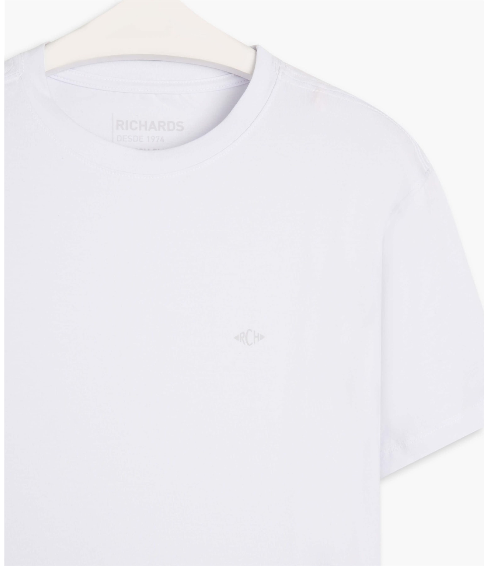 T-Shirt Cotton Slim Basic Branco