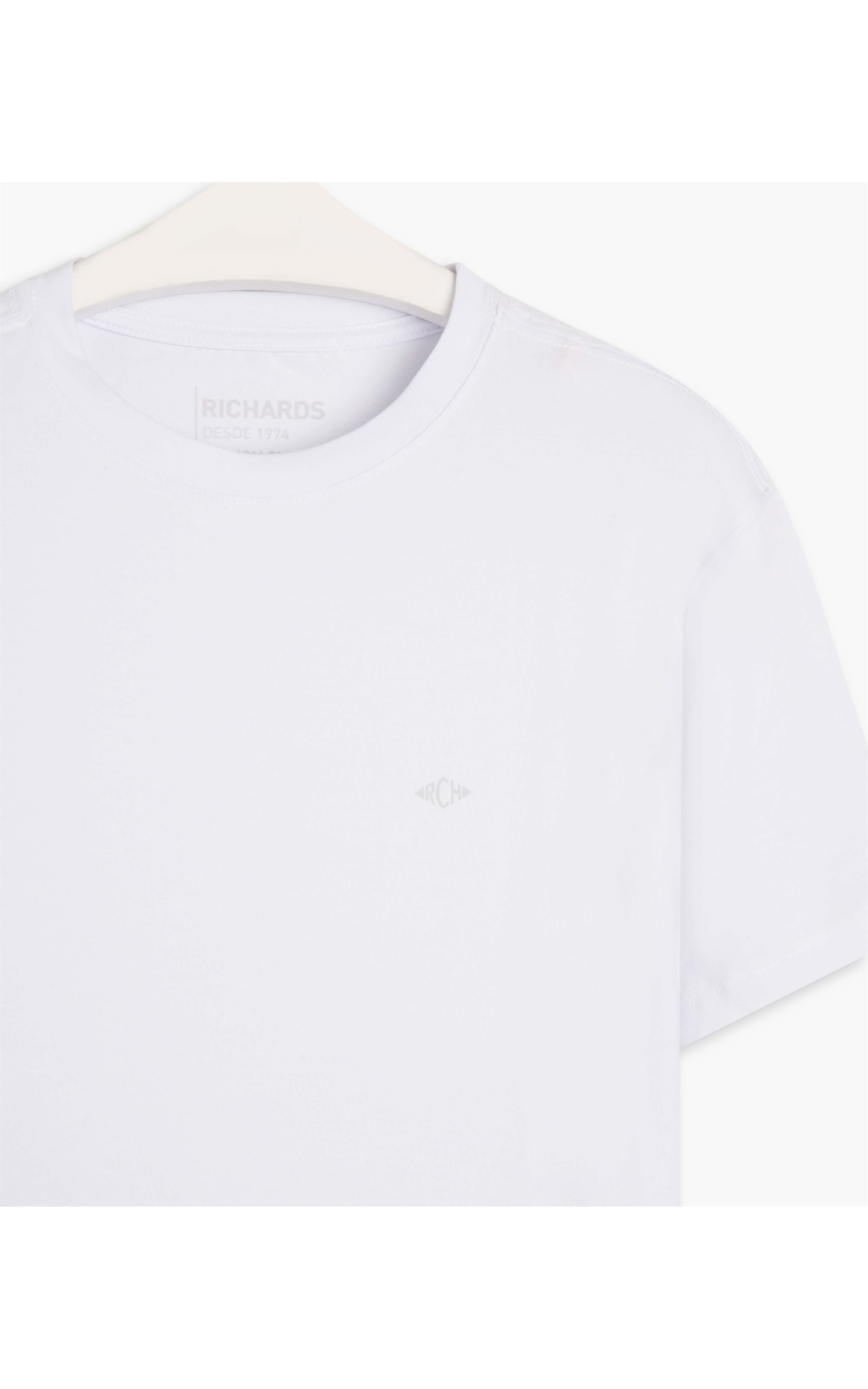 T-Shirt Cotton Slim Basic Branco