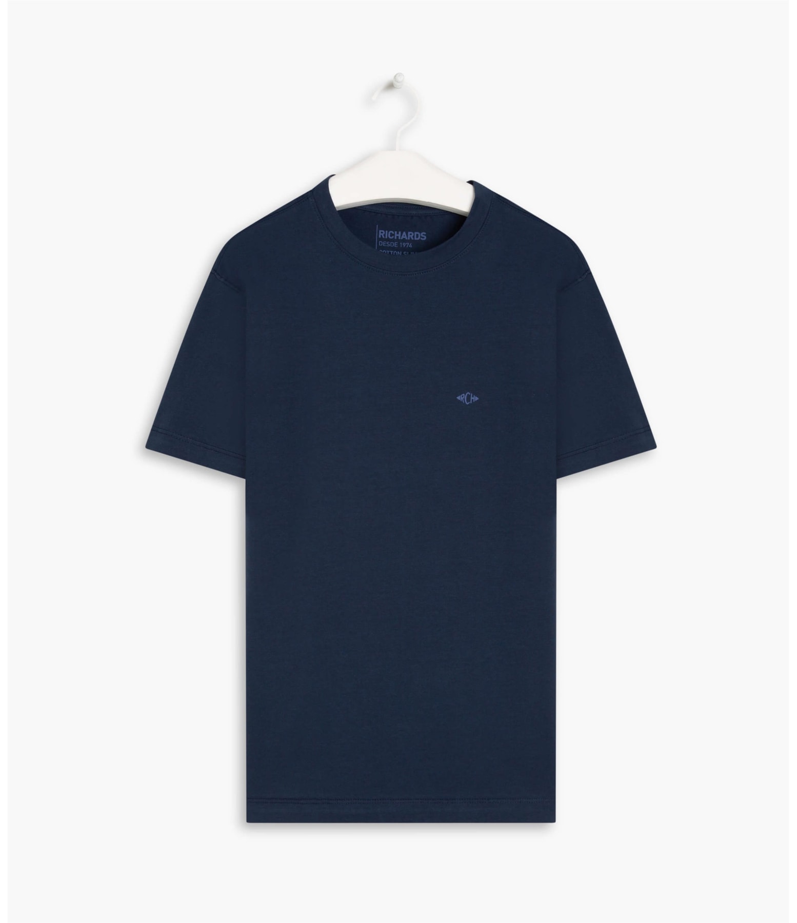 T-Shirt Cotton Slim Basic Dark Navy