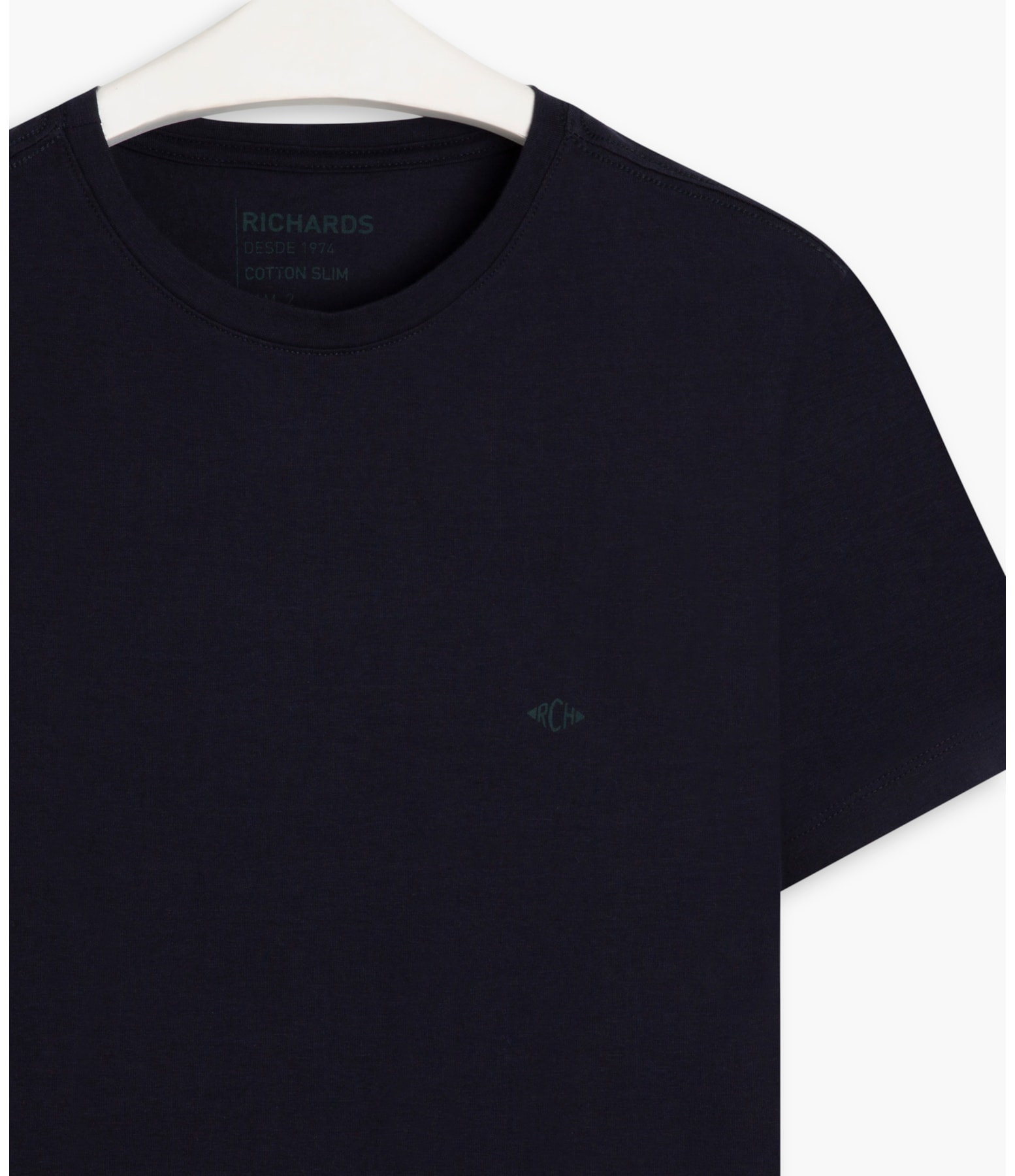 T-Shirt Cotton Slim Basic Dark Navy