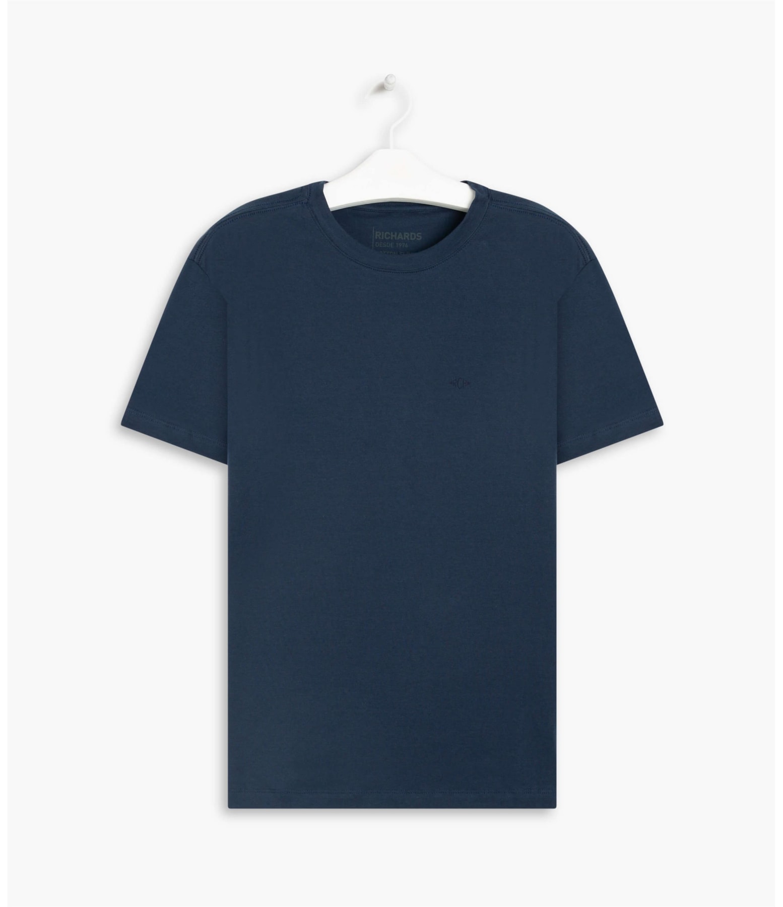 T-Shirt Cotton Slim Basic Dark Navy