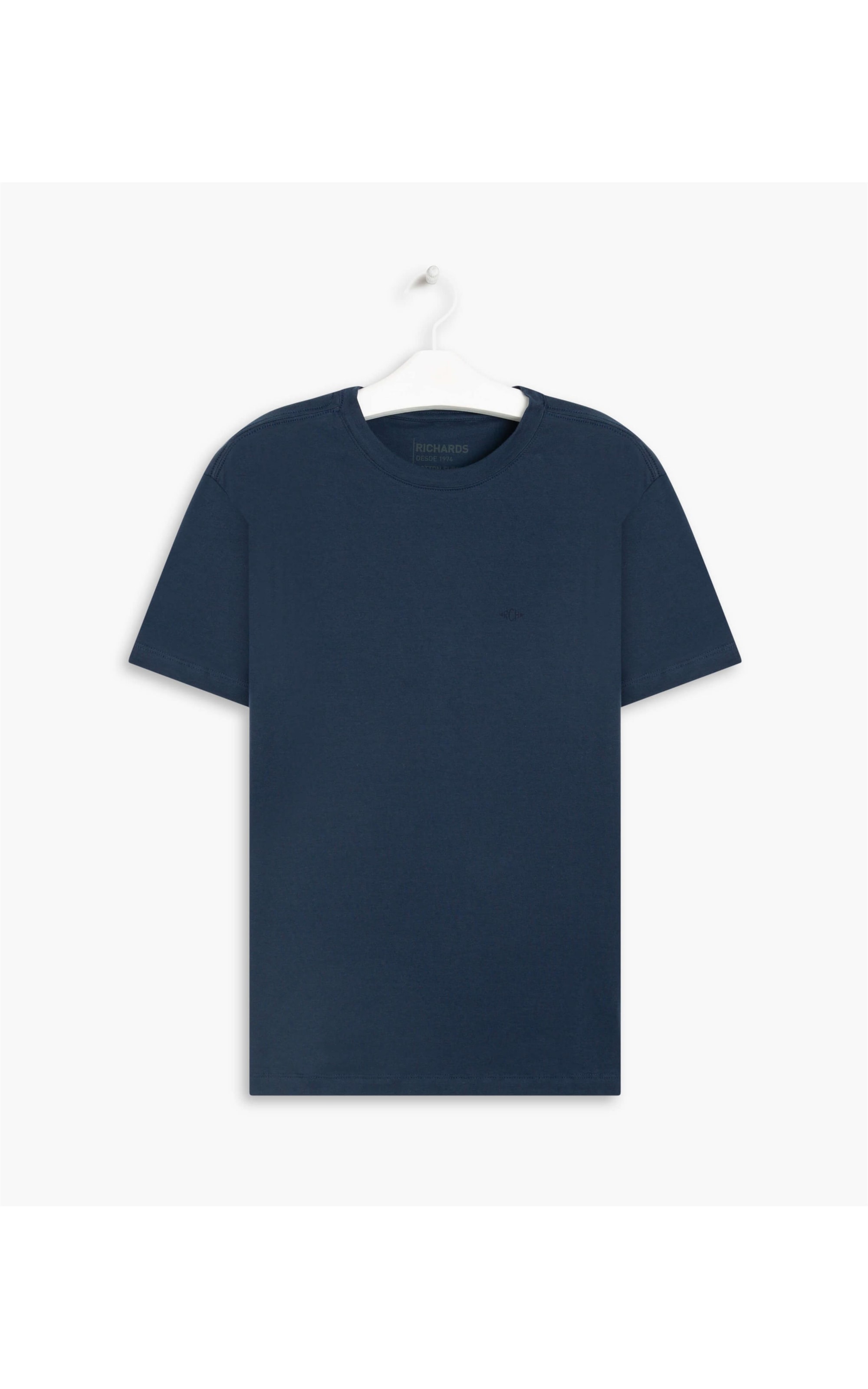 T-Shirt Cotton Slim Basic Dark Navy