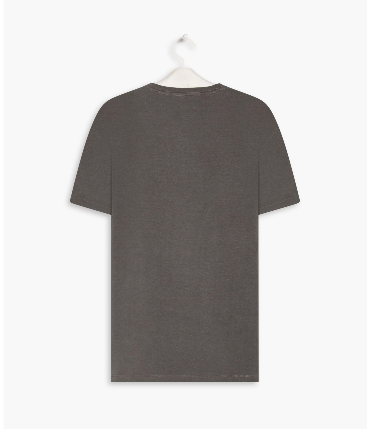 T-Shirt Cotton Slim Basic Grafite
