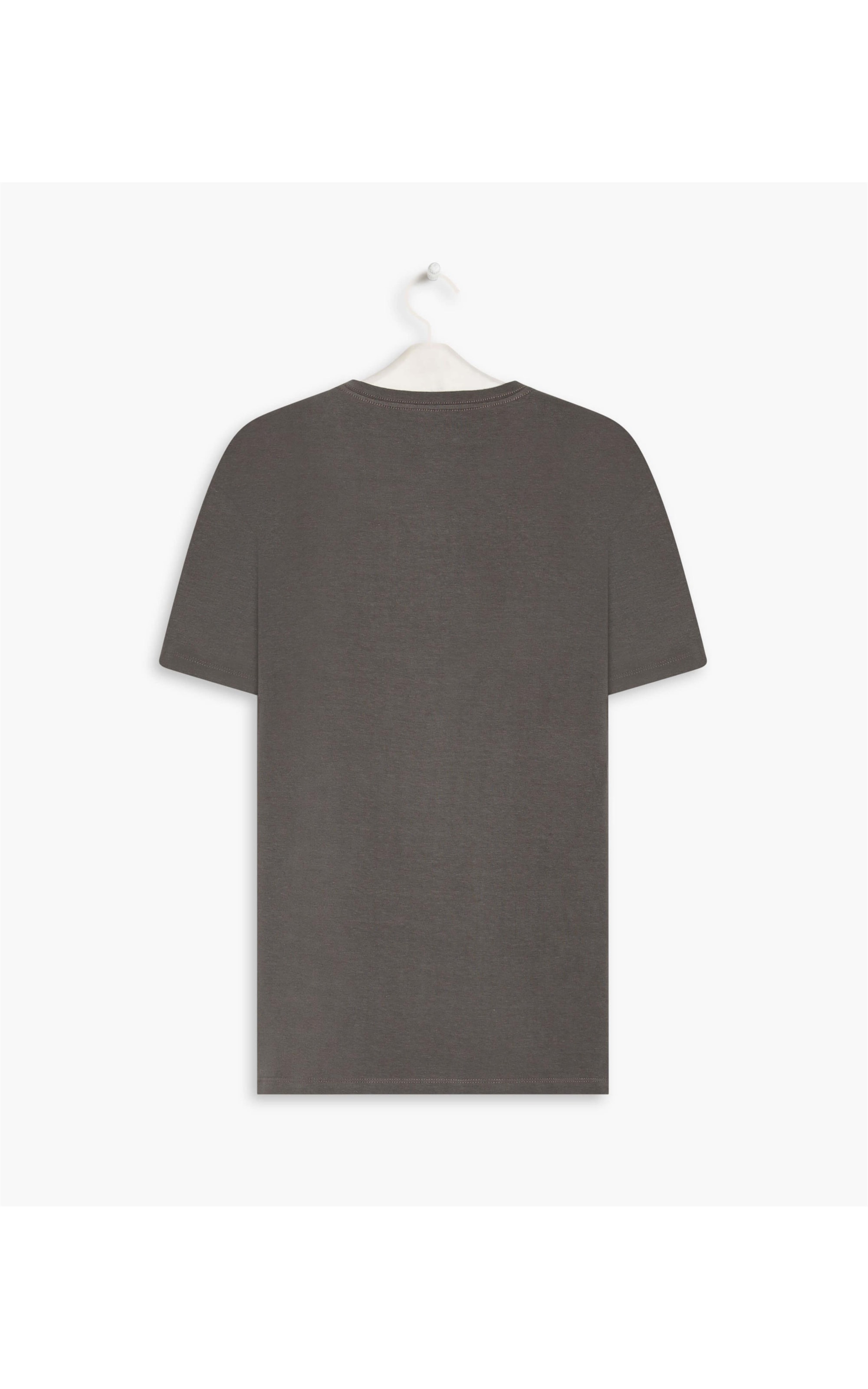 T-Shirt Cotton Slim Basic Grafite