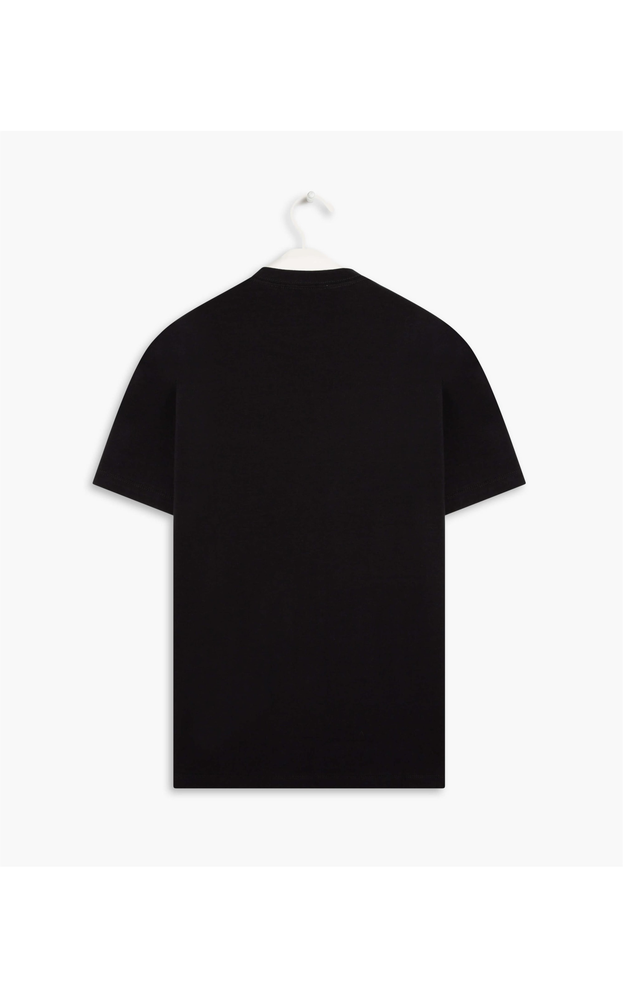 T-Shirt Cotton Slim Com Bolso Preto