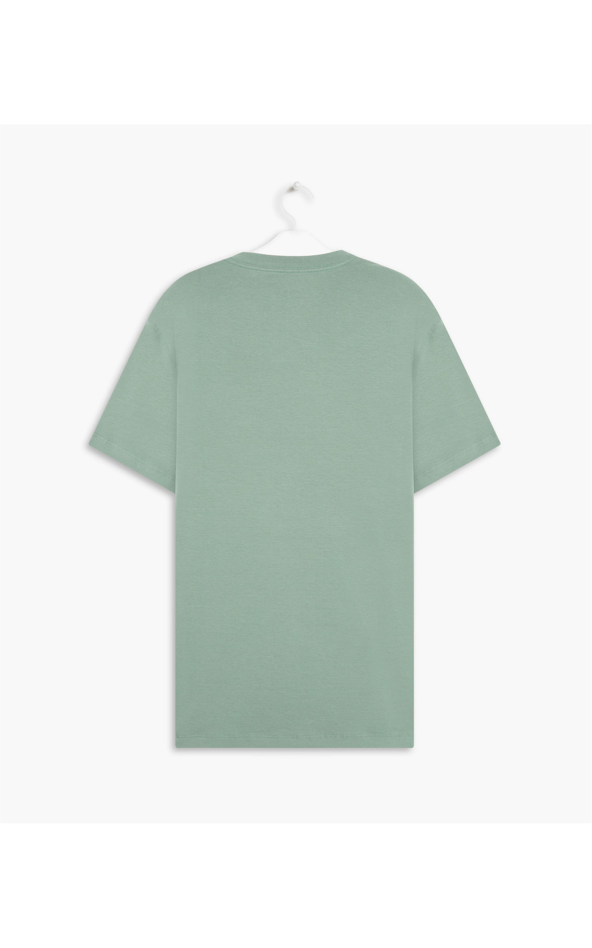T-Shirt Cotton Slim Com Bolso Verde Claro
