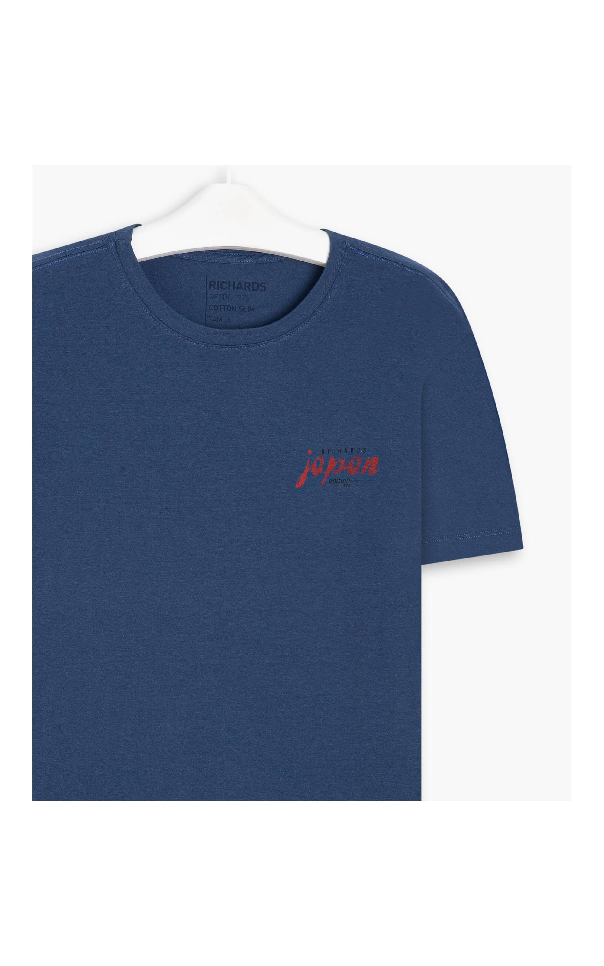 T-Shirt Cotton Slim Japan Pe Dark Navy