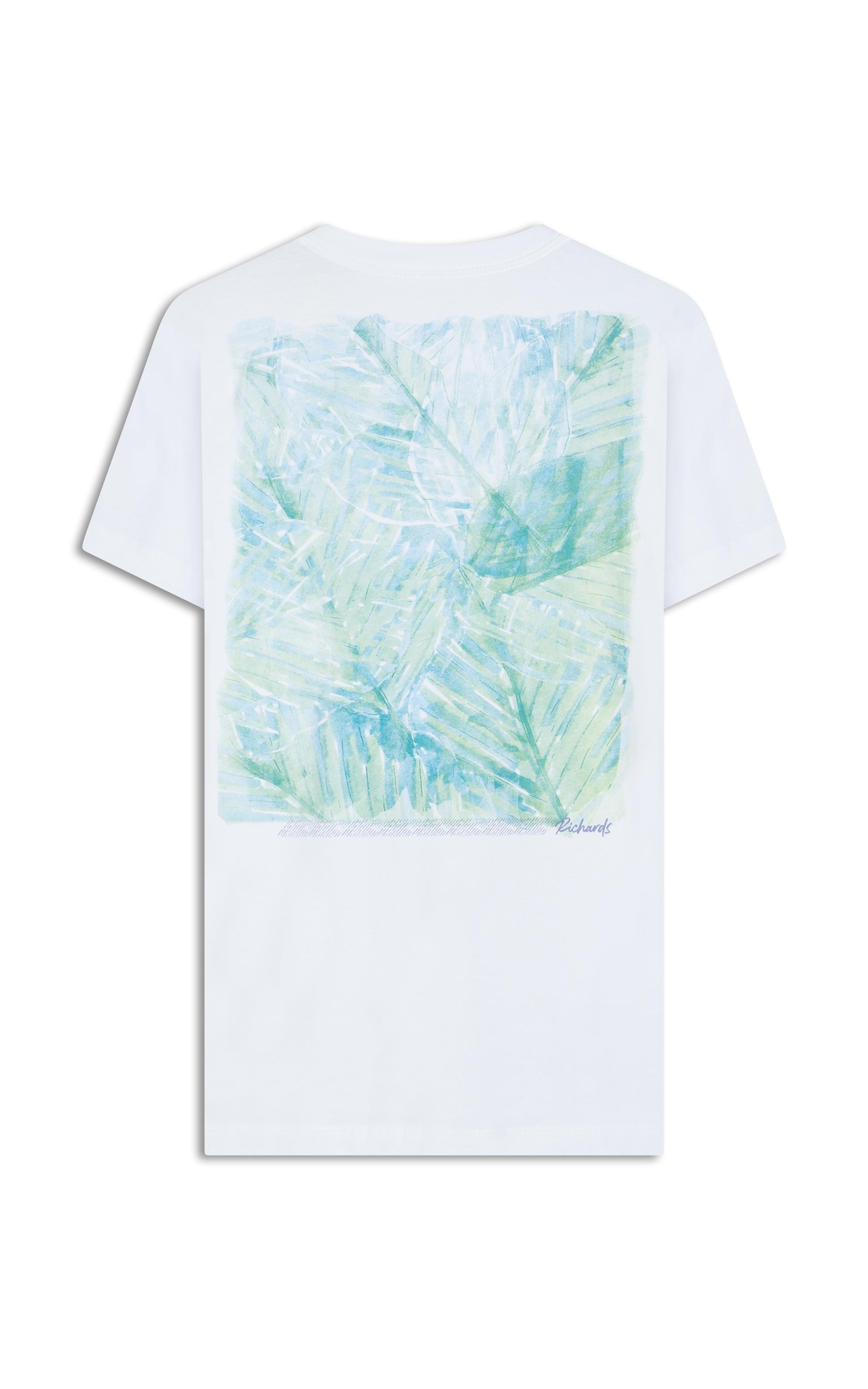 T-Shirt Cross Leaves Costas Branco