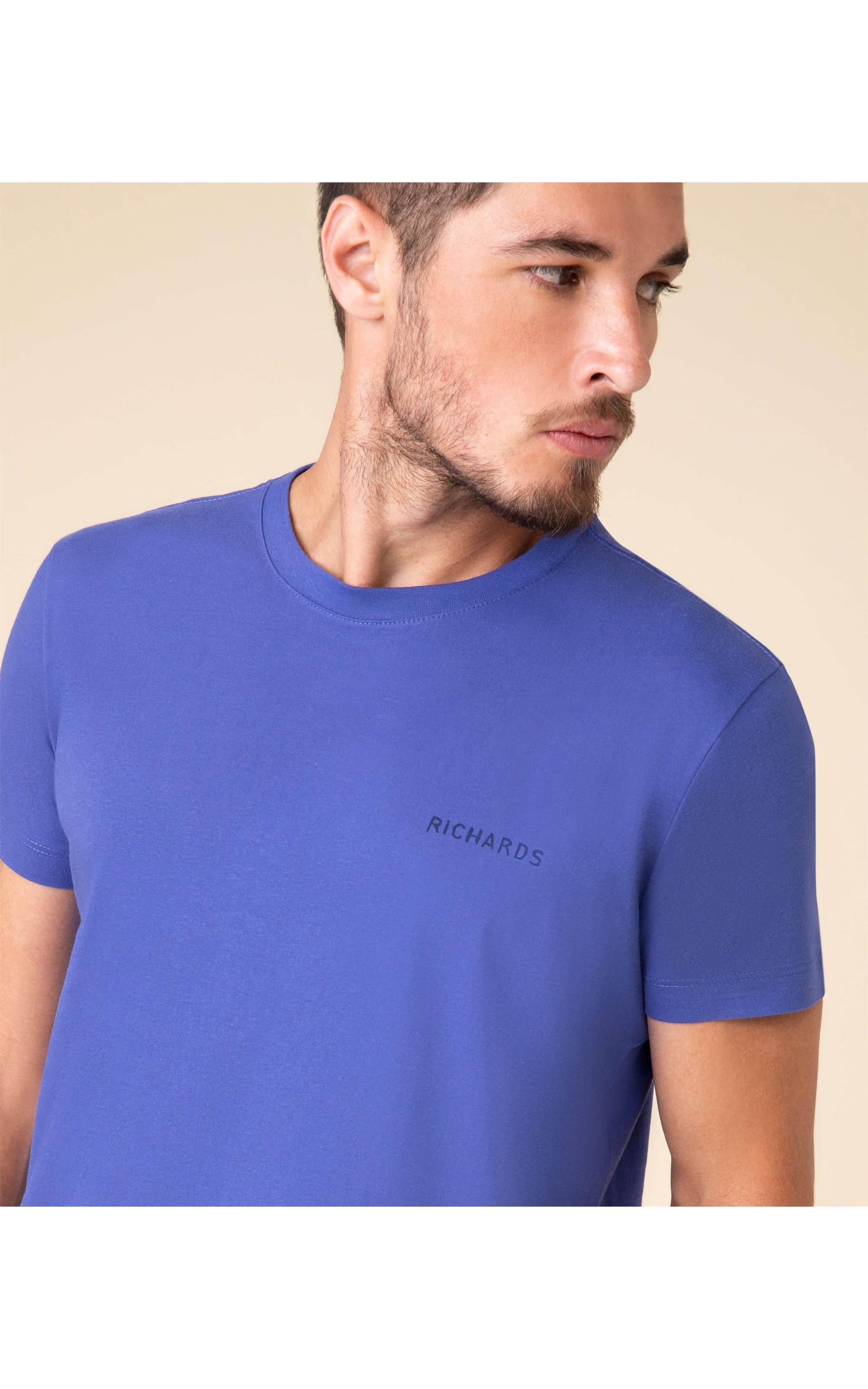 T-Shirt Decote Careca Fame Mc Azul Bic