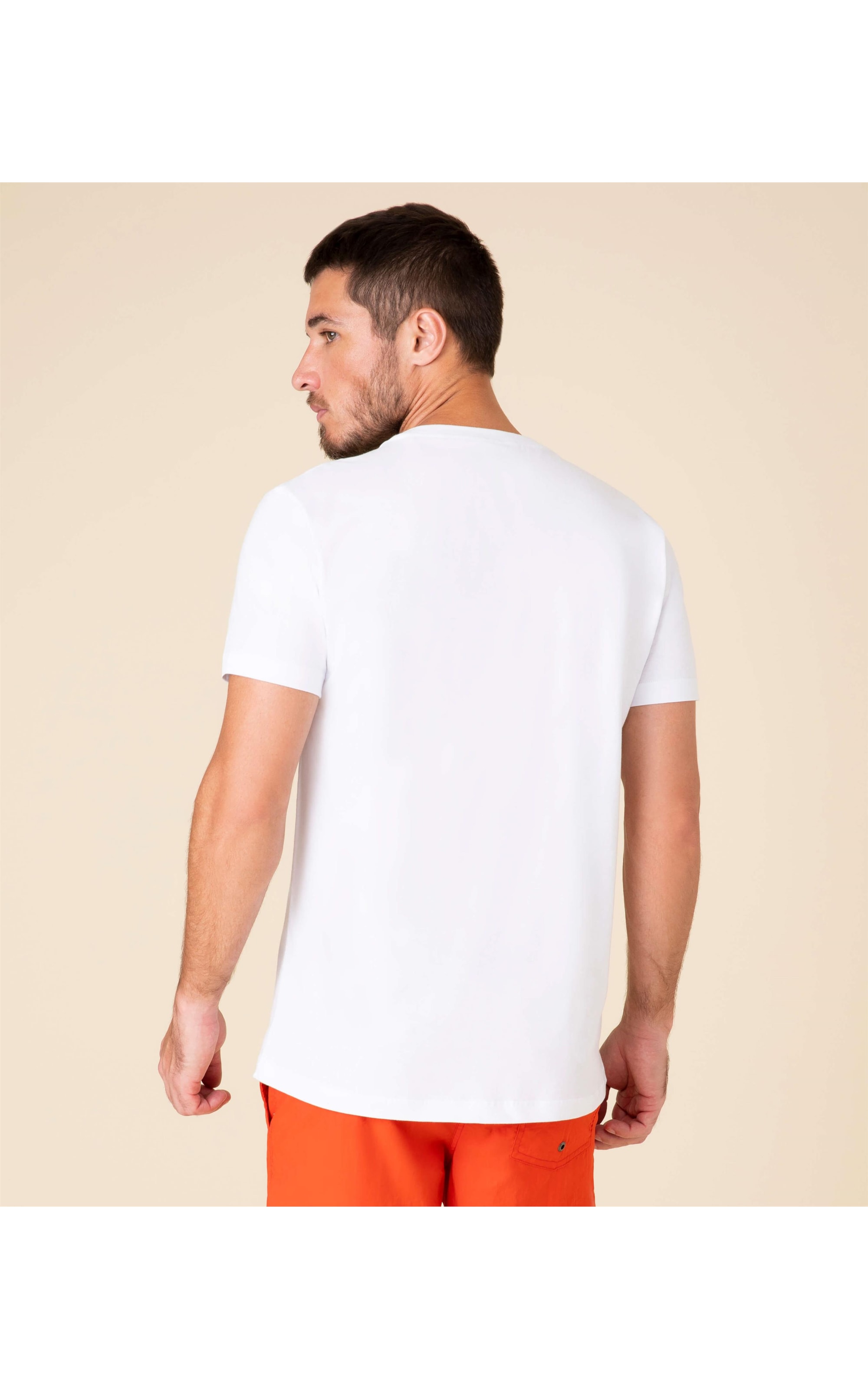 T-Shirt Decote Careca Fame Mc Branco