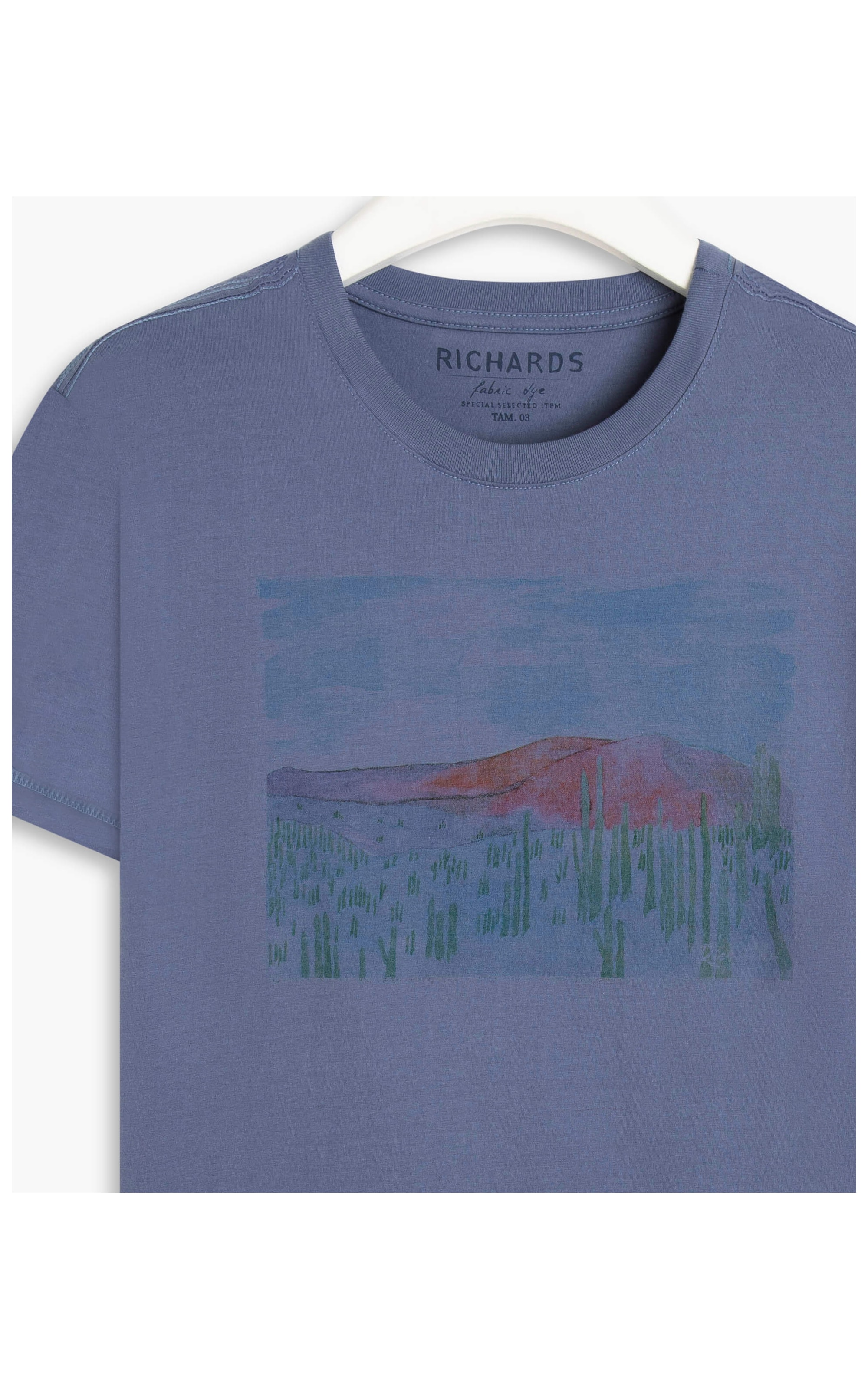 T-Shirt Deserto Azul Medio