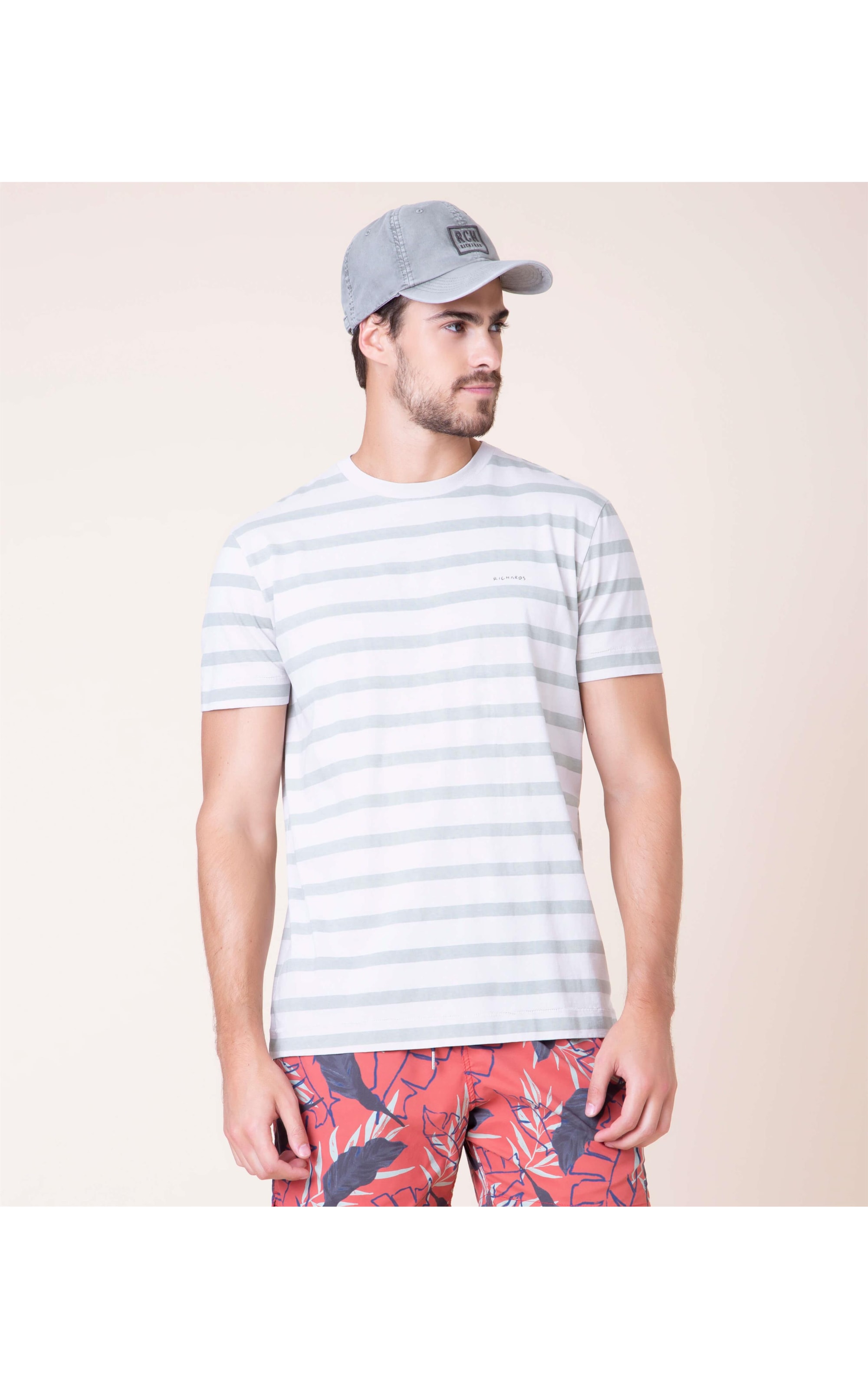 T-Shirt Estampada Listrada Mc Sandy