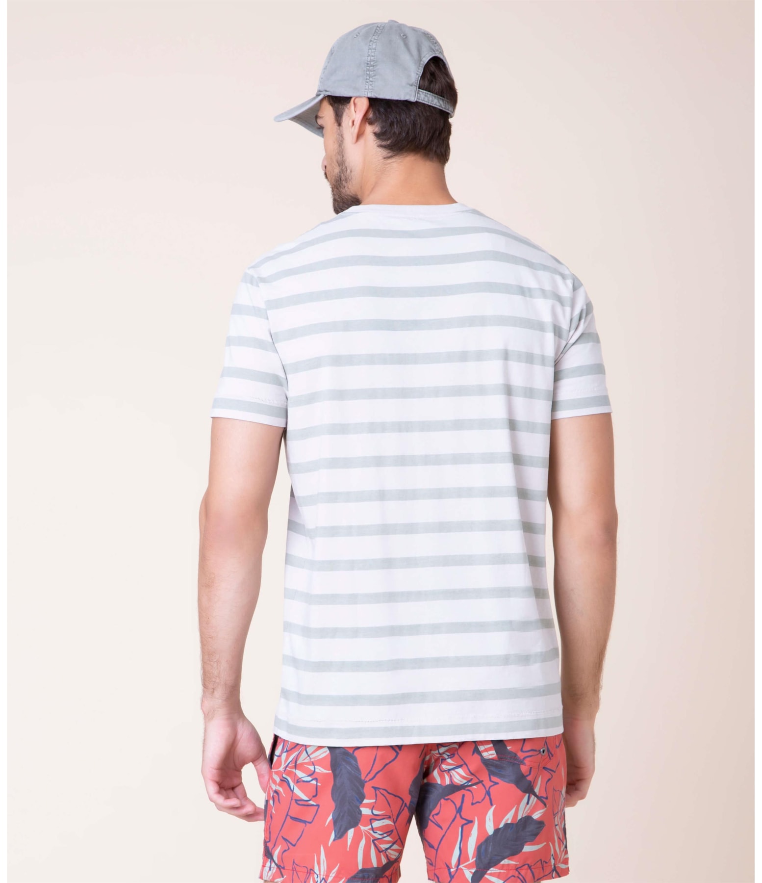 T-Shirt Estampada Listrada Mc Sandy
