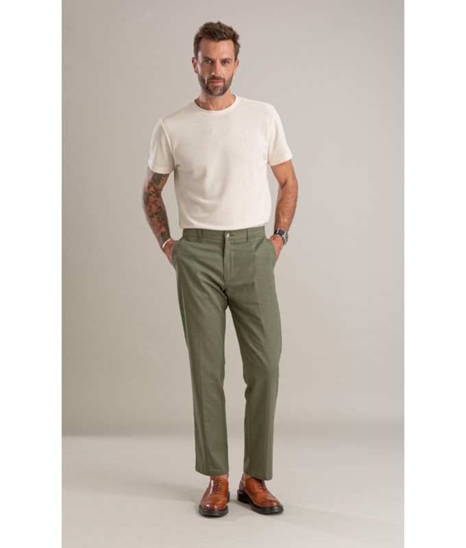 T-Shirt Favo Linho Bf Natural