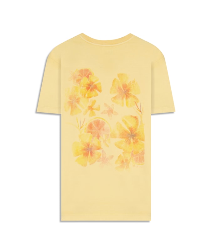 T-Shirt Flower Board Mc Bf Amarelo