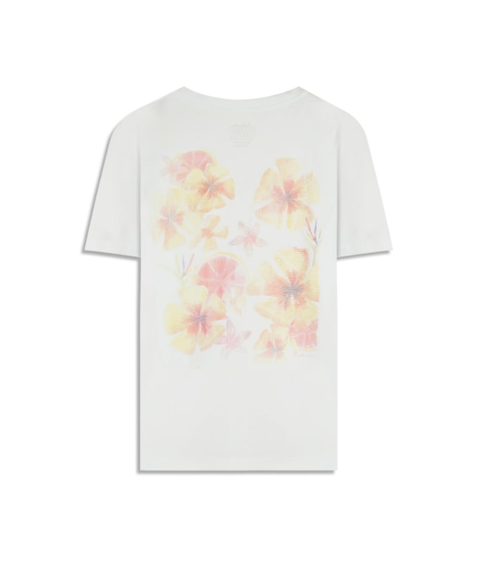 T-Shirt Flower Board Mc Bf Branco