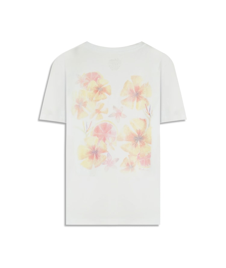 T-Shirt Flower Board Mc Bf Branco