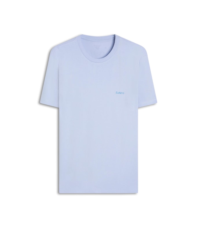 T-Shirt Follow The Wind Mc Bf Azul Seco