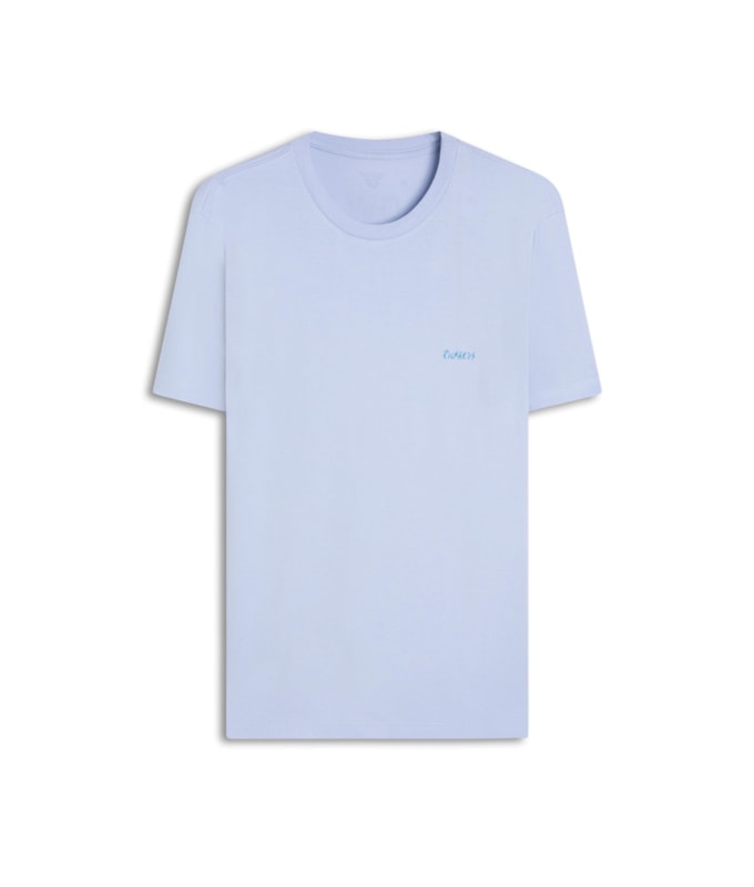 T-Shirt Follow The Wind Mc Bf Azul Seco
