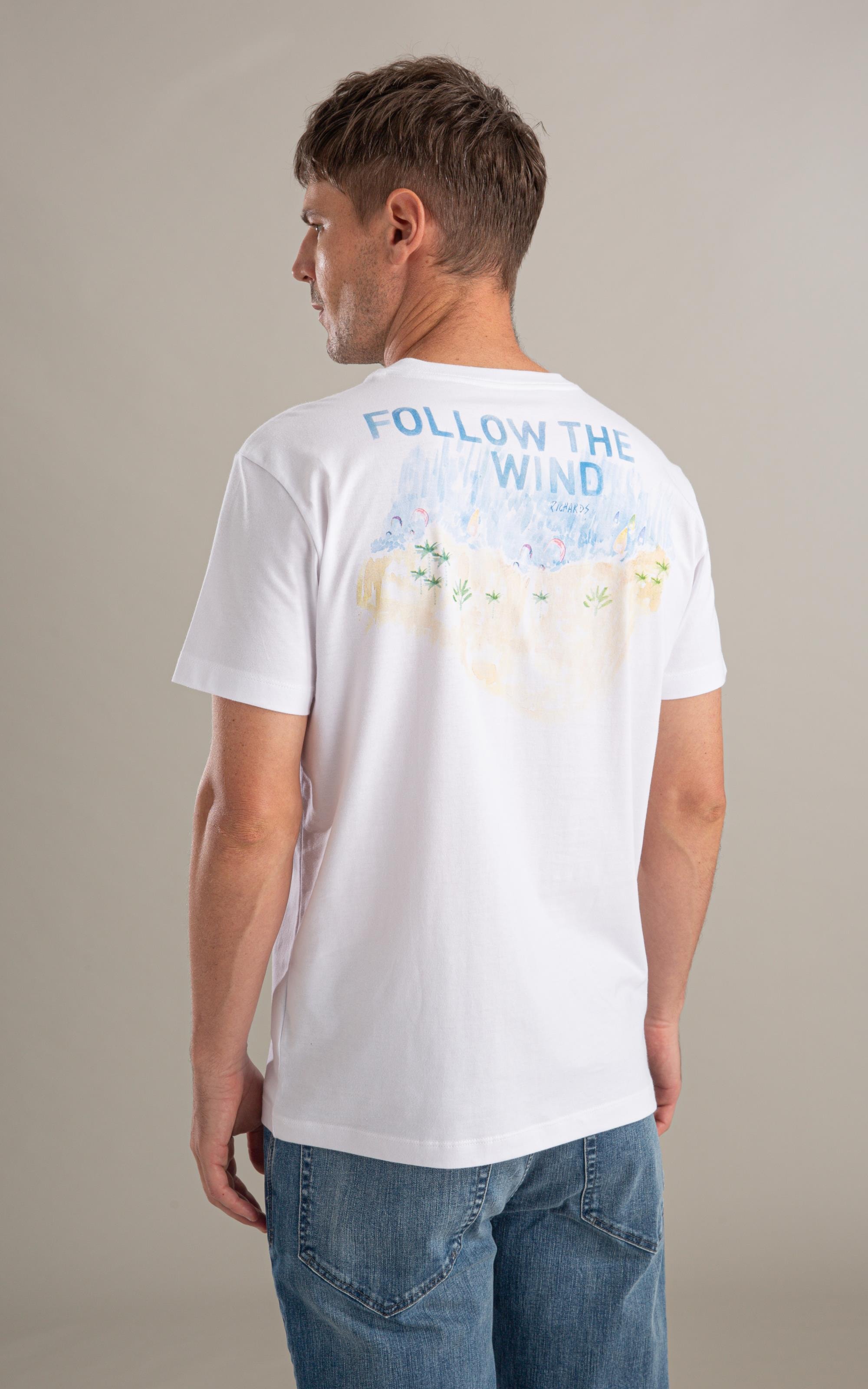 T-Shirt Follow The Wind Mc Bf Branco