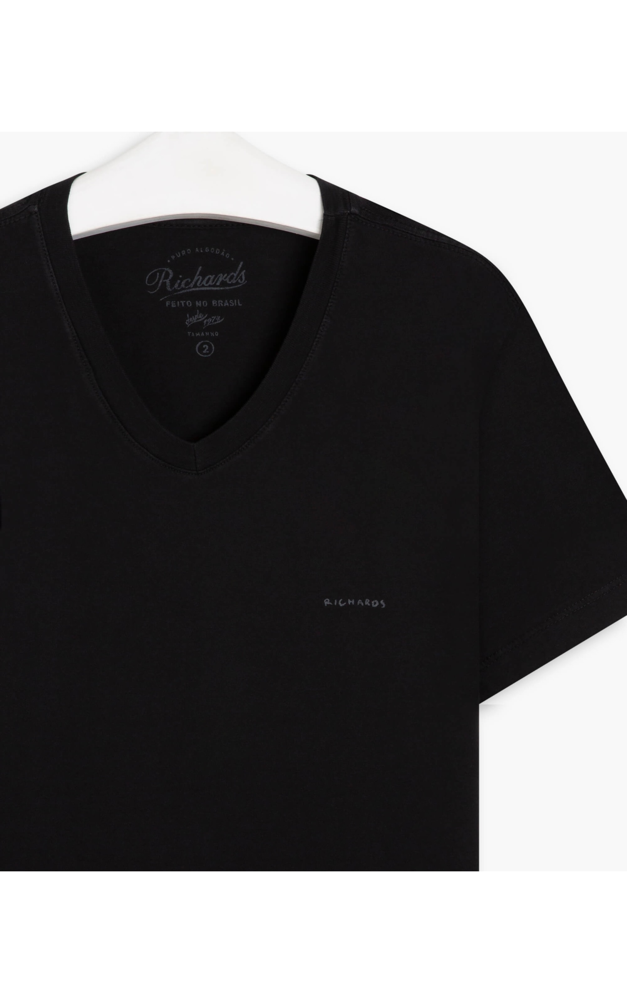 T-Shirt Gd Decote v Mc Preto