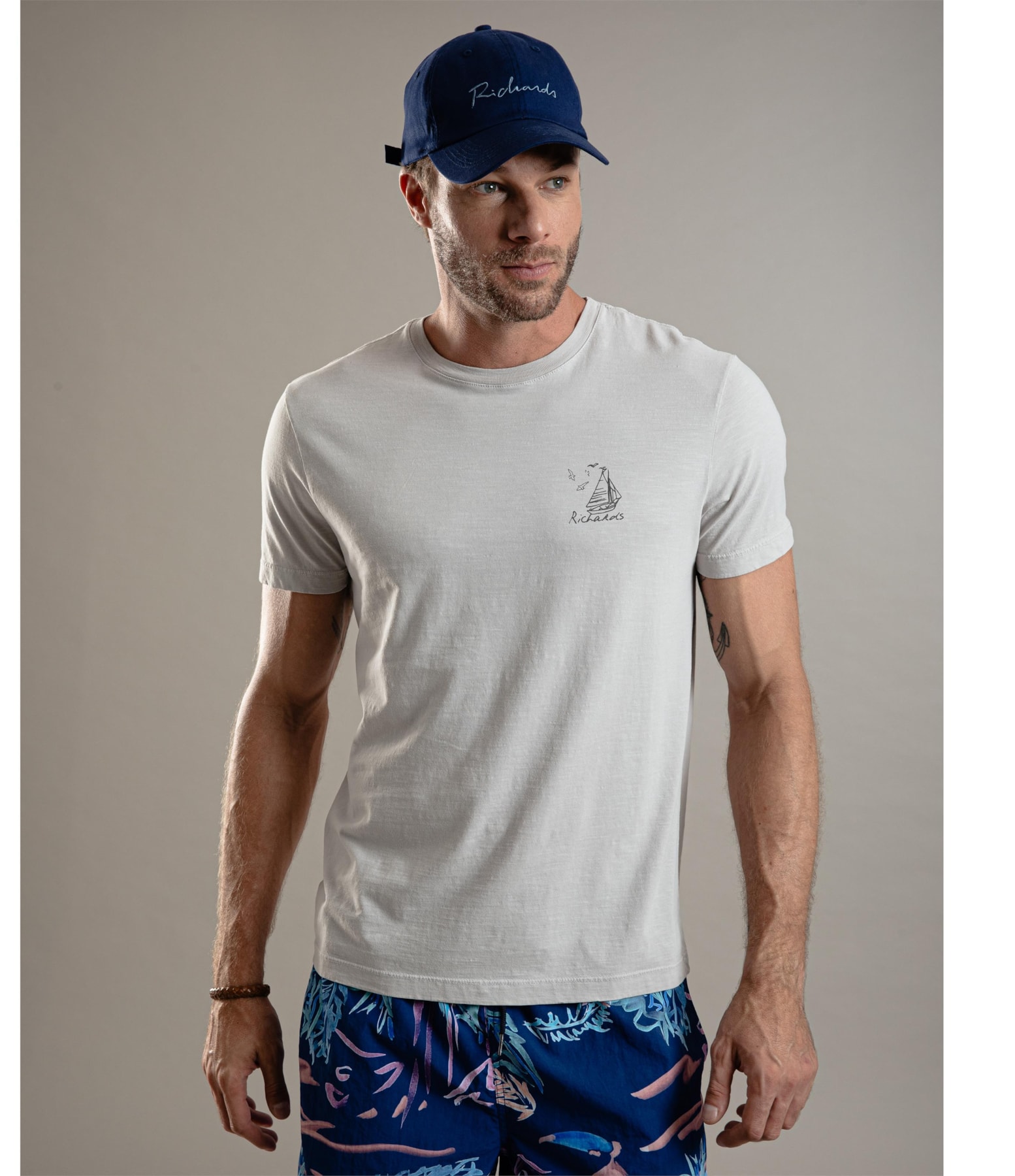 T-Shirt Gd Flame Amalfi Prata