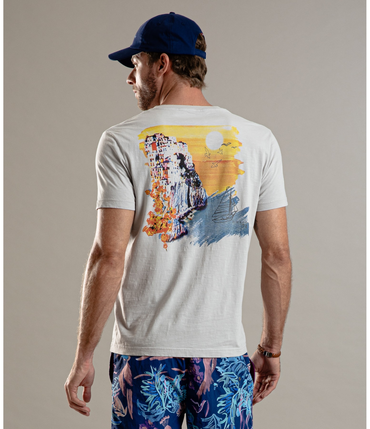 T-Shirt Gd Flame Amalfi Prata