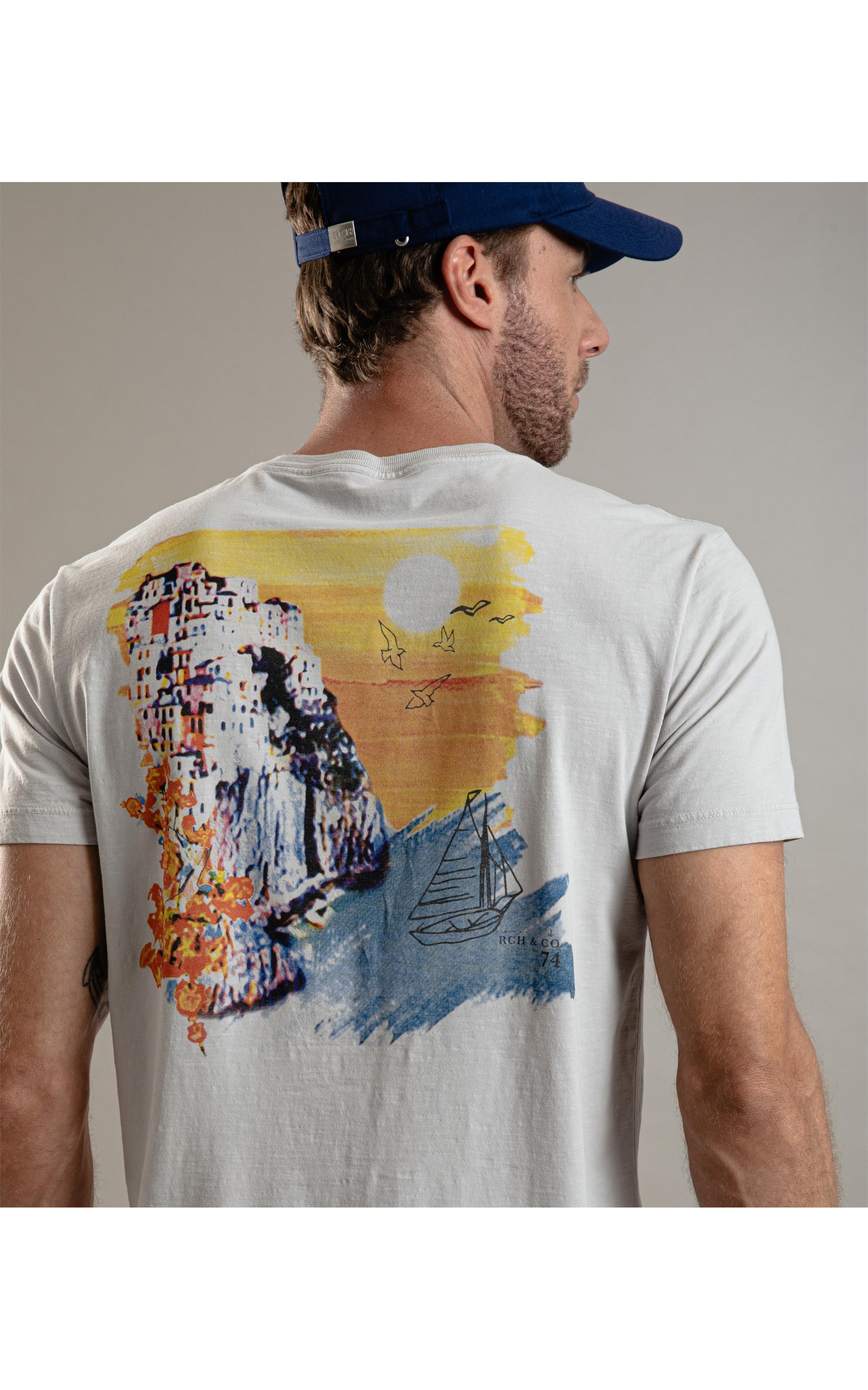 T-Shirt Gd Flame Amalfi Prata