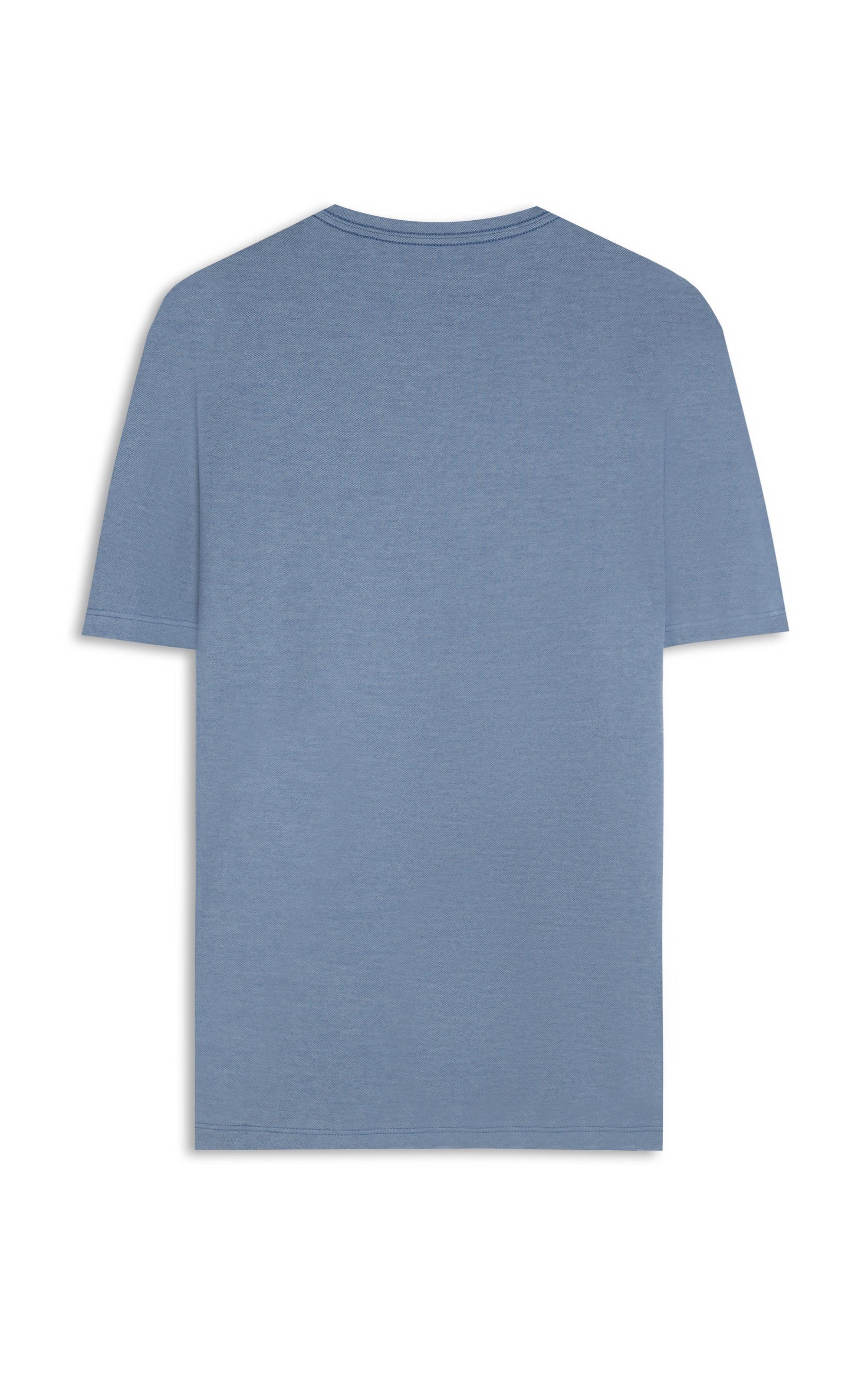 T-Shirt Greg Pima Mc Bf Azul Jeans
