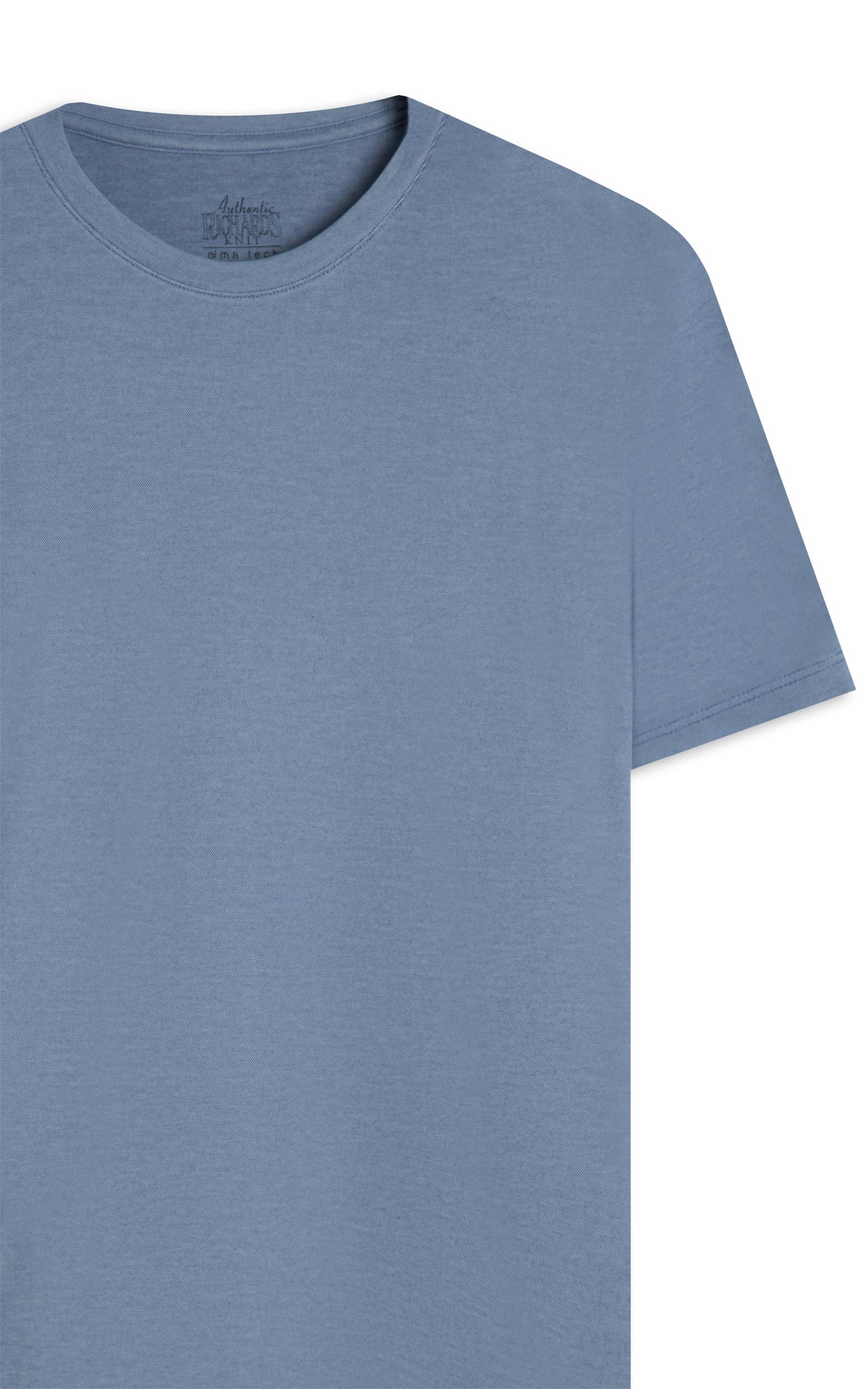 T-Shirt Greg Pima Mc Bf Azul Jeans