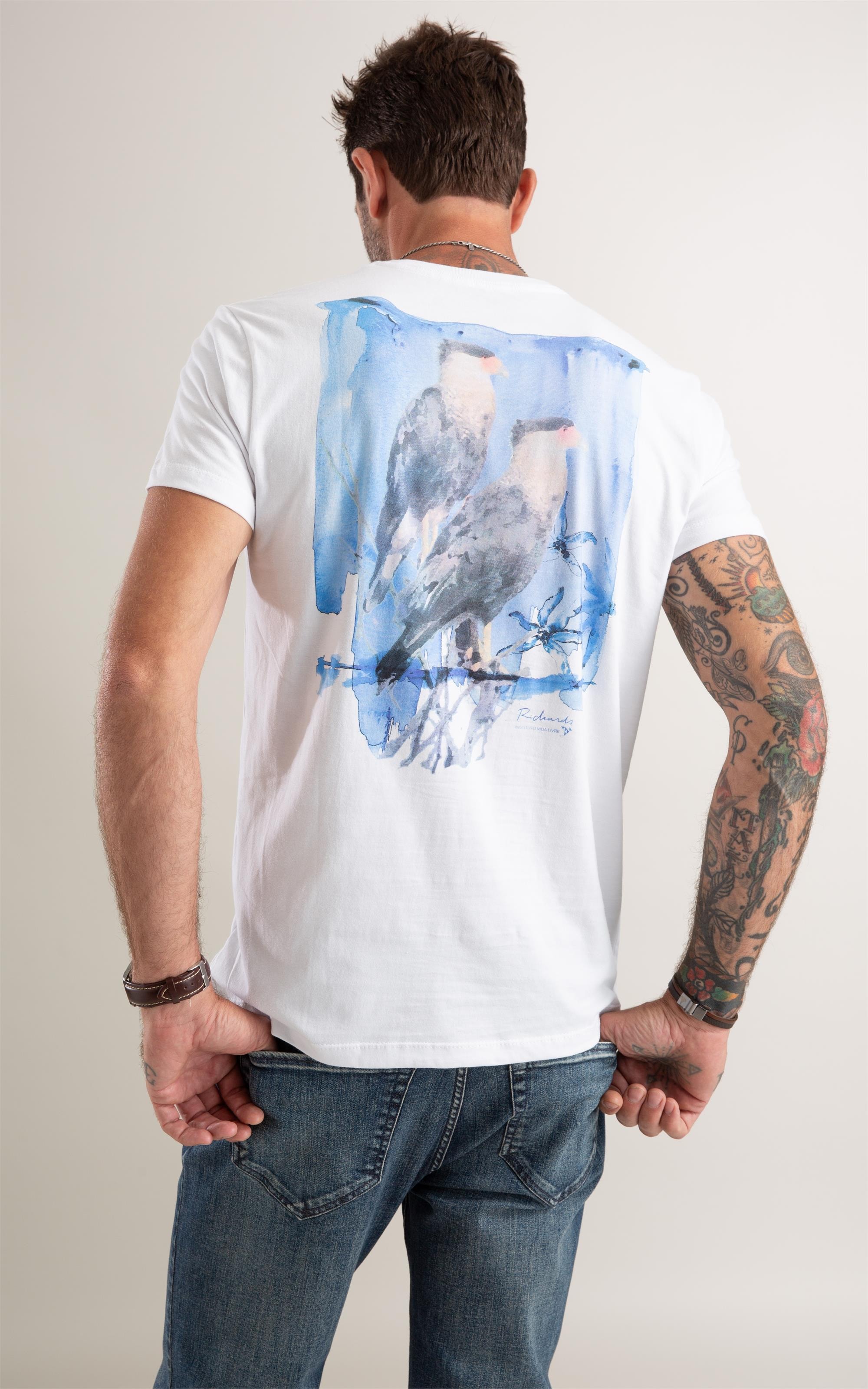 T-Shirt Instituto Carcará Branco