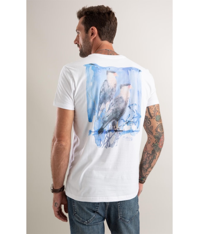 T-Shirt Instituto Carcará Branco