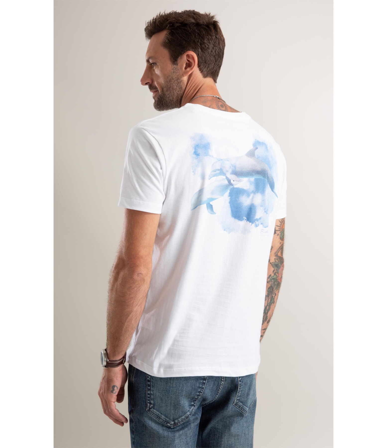 T-Shirt Instituto Golfinho Branco