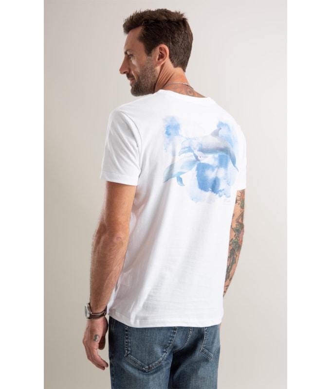 T-Shirt Instituto Golfinho Branco