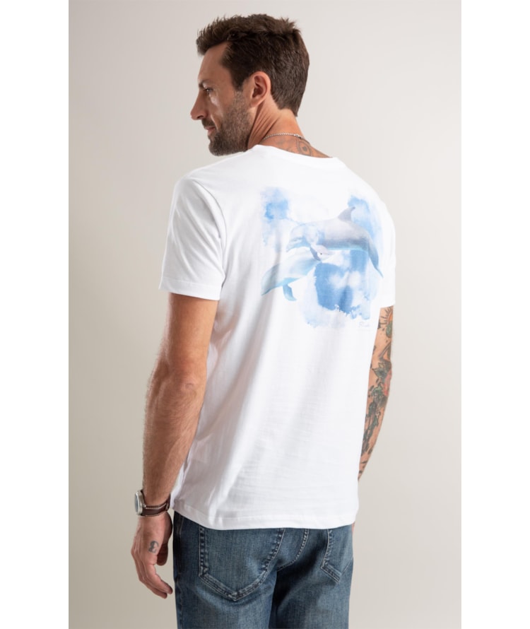 T-Shirt Instituto Golfinho Branco