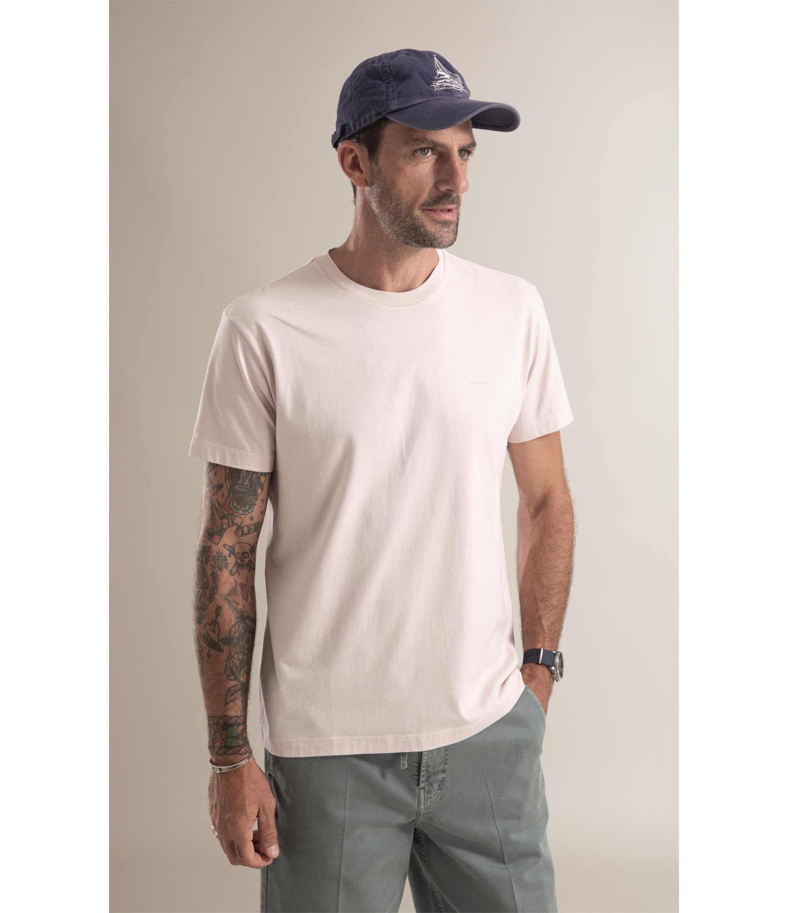T-Shirt  Jardim Rosa Dusty