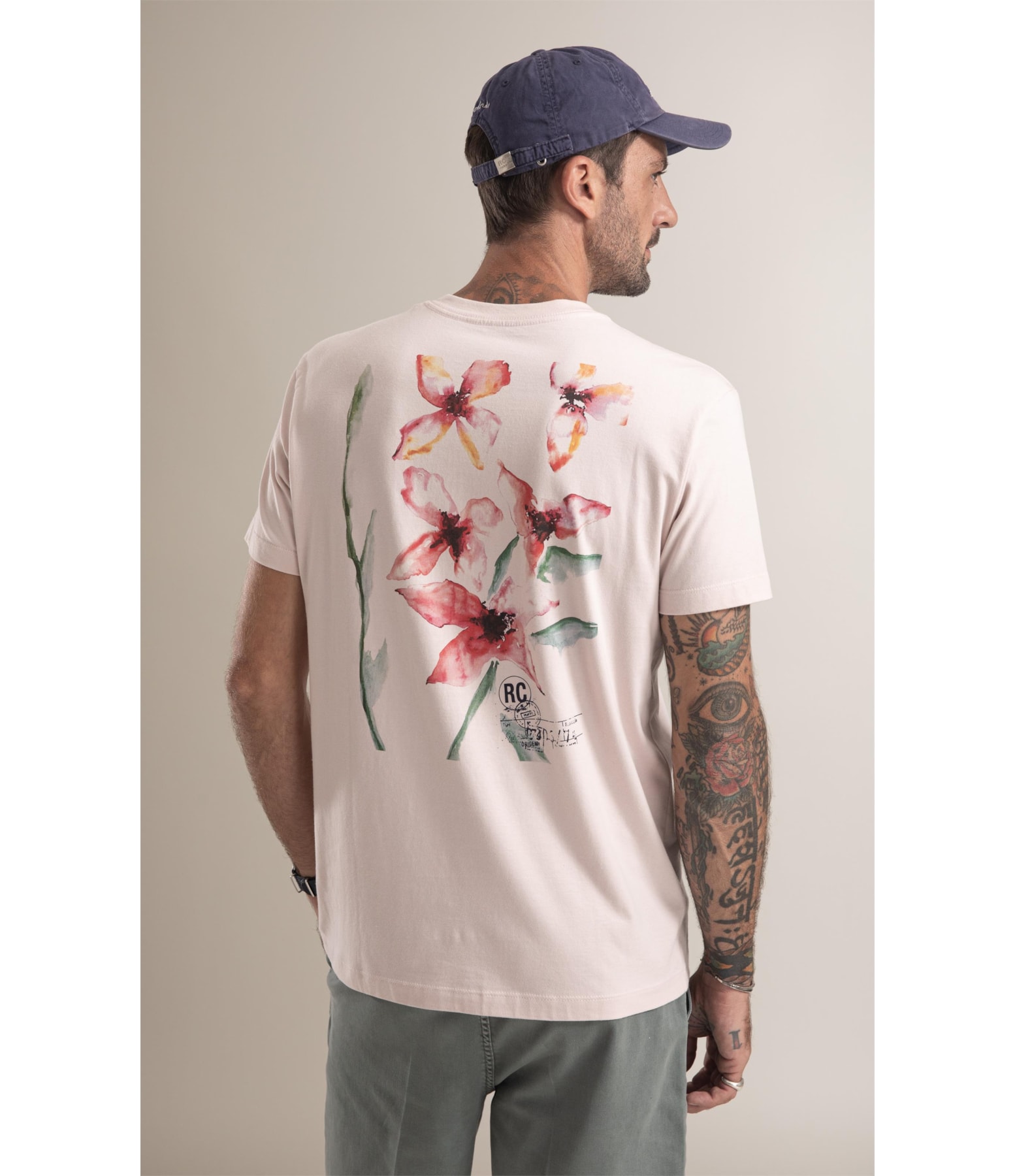 T-Shirt  Jardim Rosa Dusty