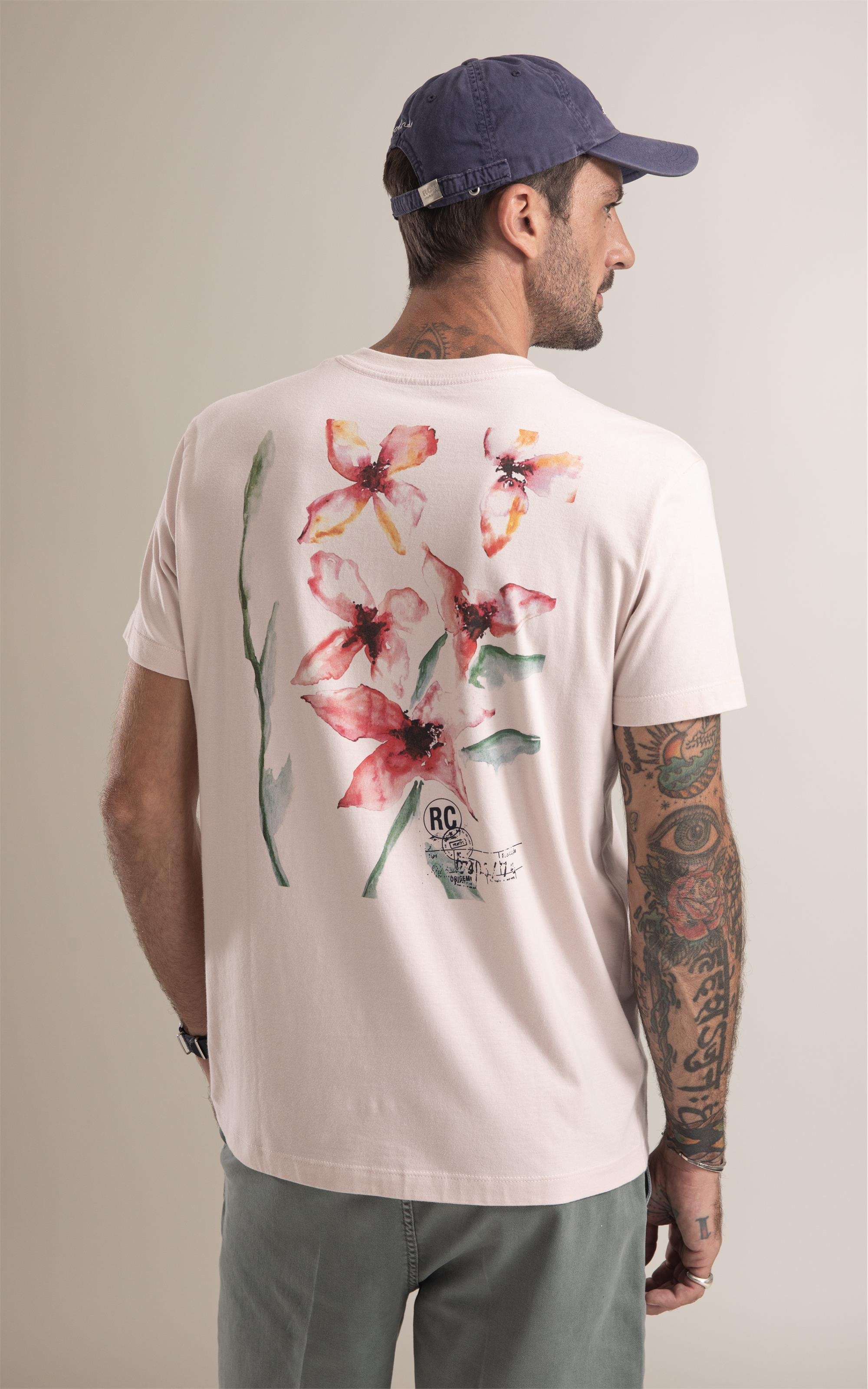 T-Shirt  Jardim Rosa Dusty