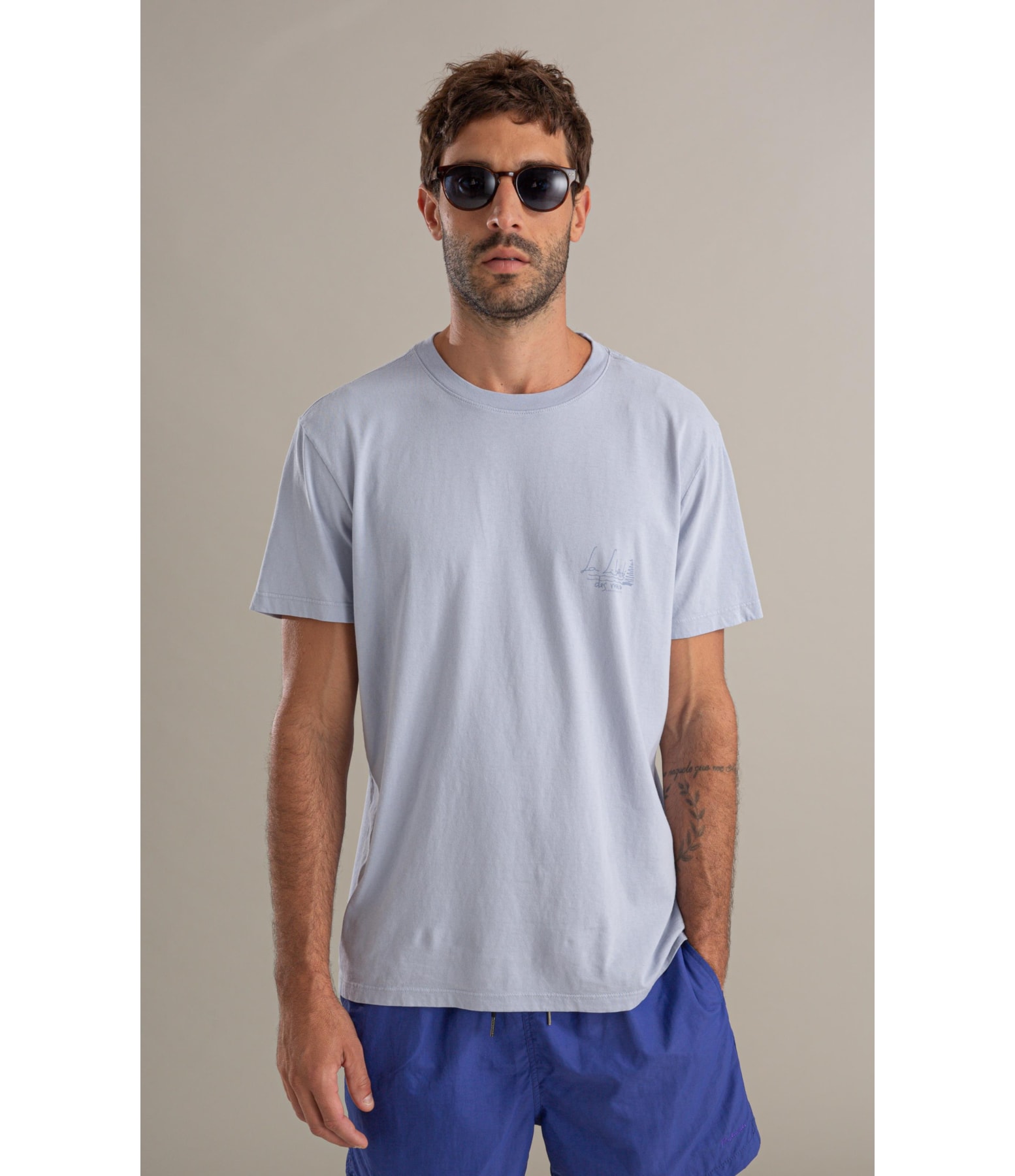 T-Shirt La Liberté Mc Bf Azul Seco