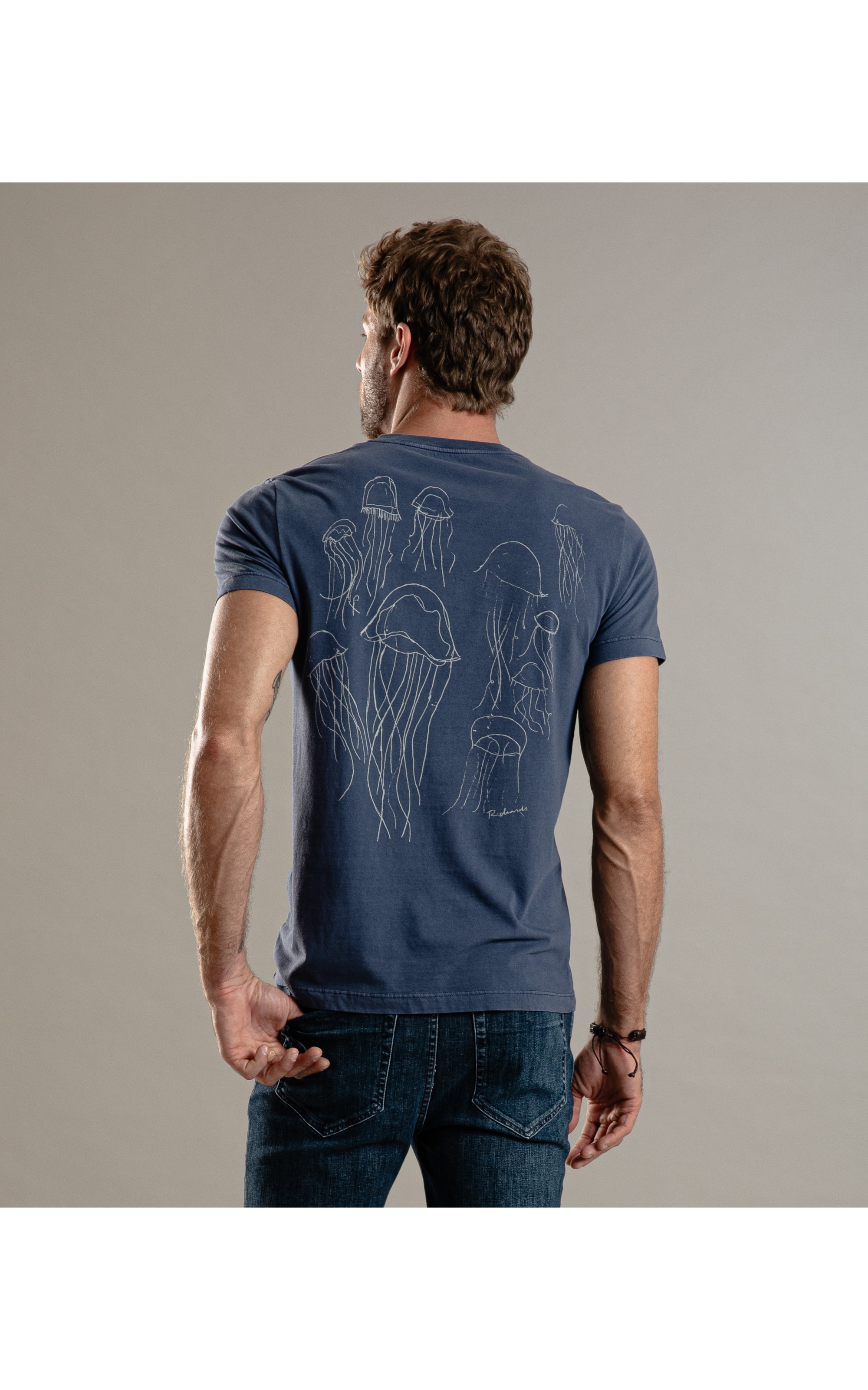 T-Shirt Laundry Agua Viva Marinho