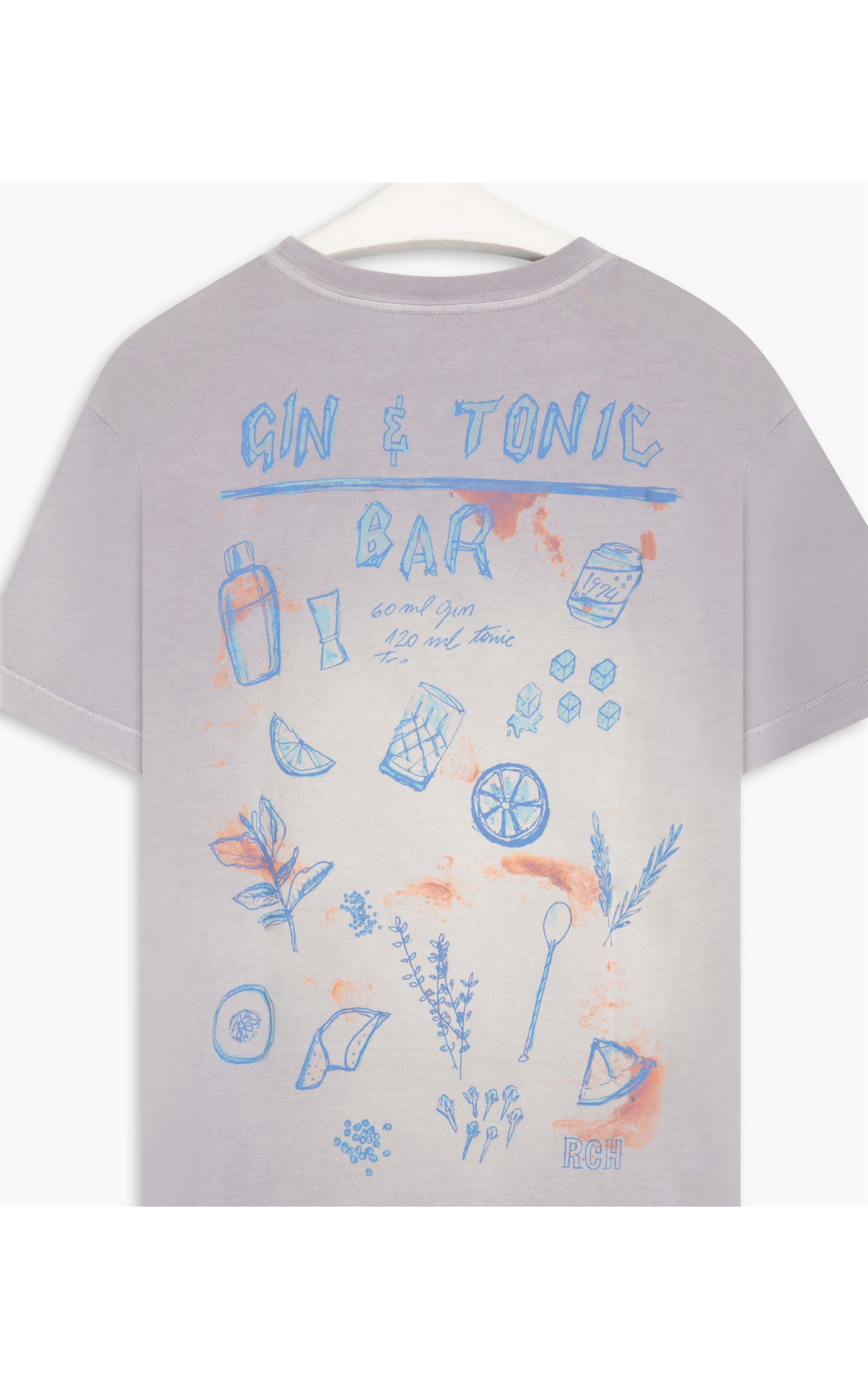 T-Shirt Laundry Gin Tonic Blue Vintage