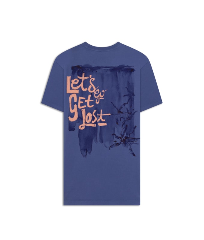 T-Shirt Lets Go Mc Bf Azul Jeans